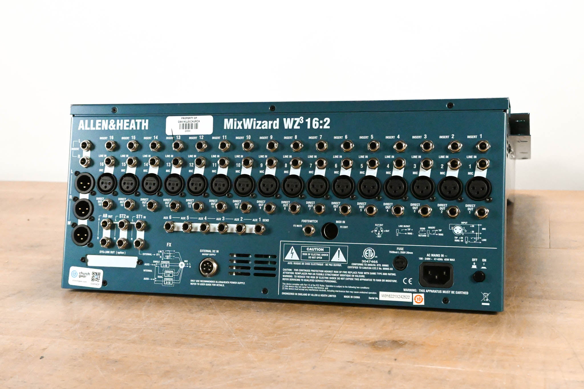 Allen & Heath MixWizard WZ3 16:2 16-Channel Analog Mixer