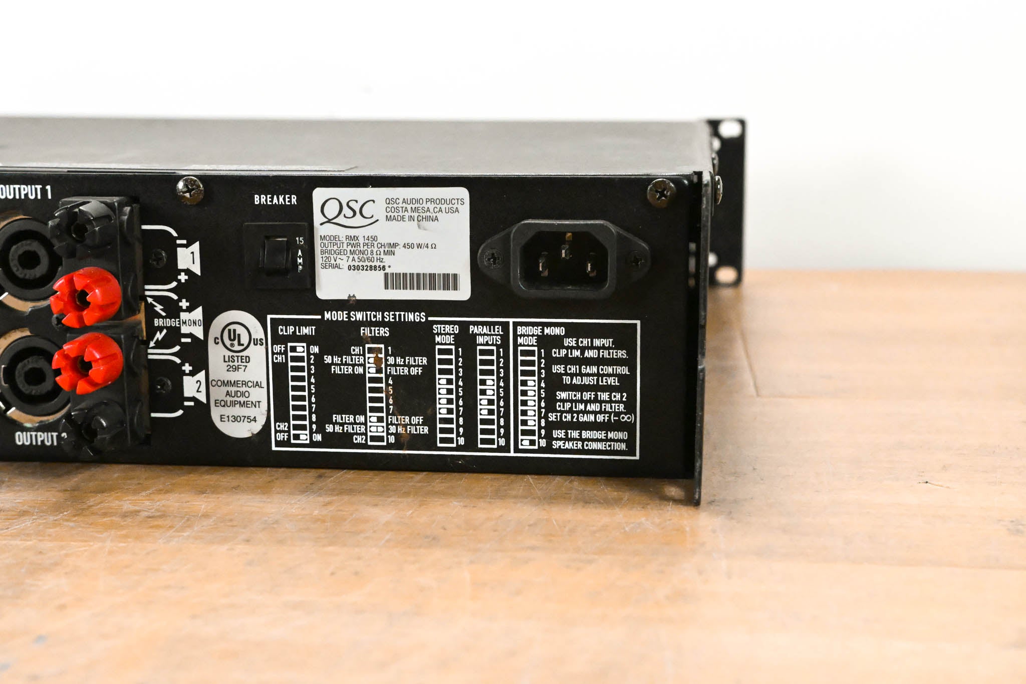 QSC RMX1450 2-Channel Power Amplifier