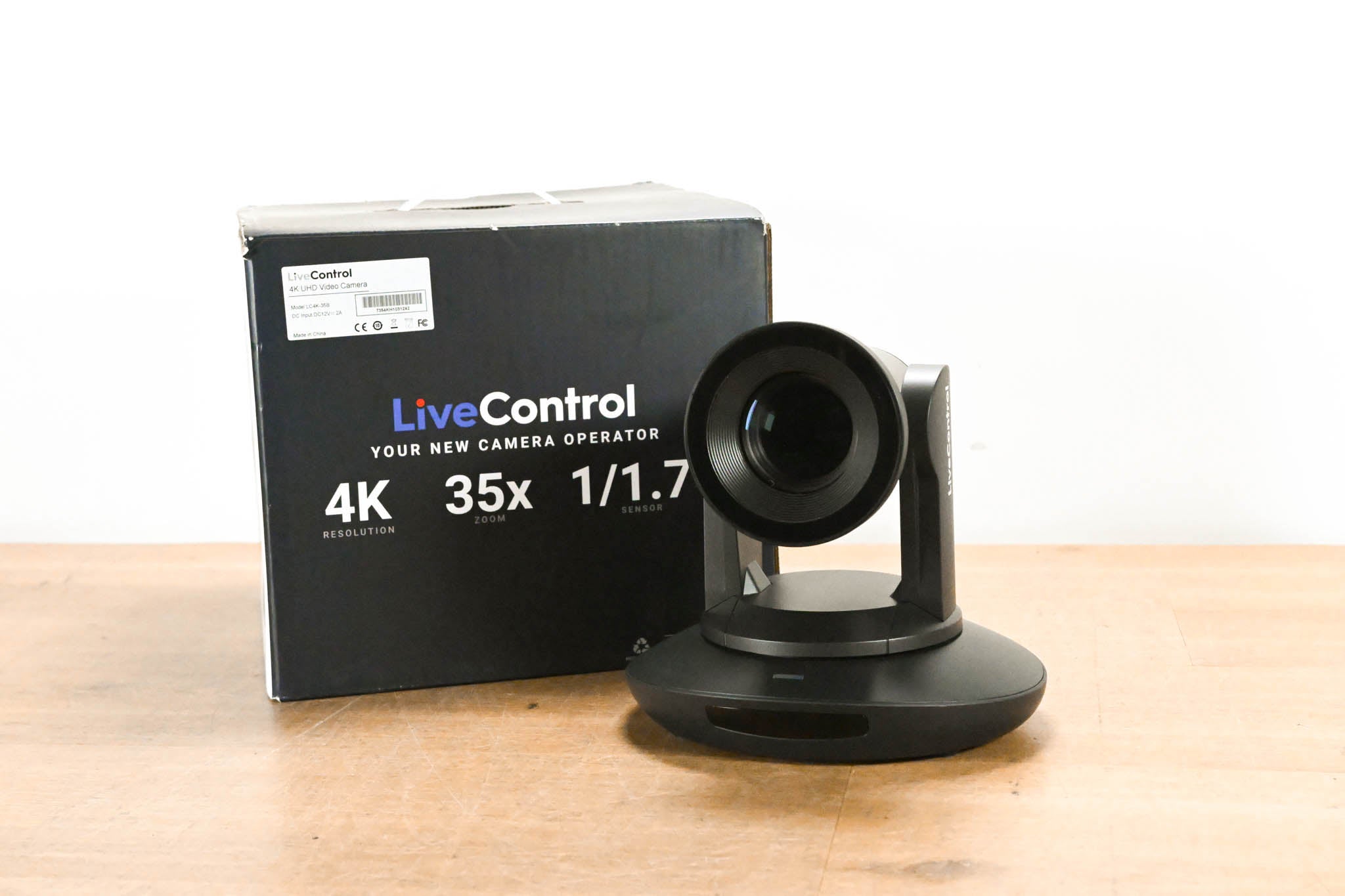 LiveControl LC4K-35B 4K UHD PTZ Video Camera (NO POWER SUPPLY)