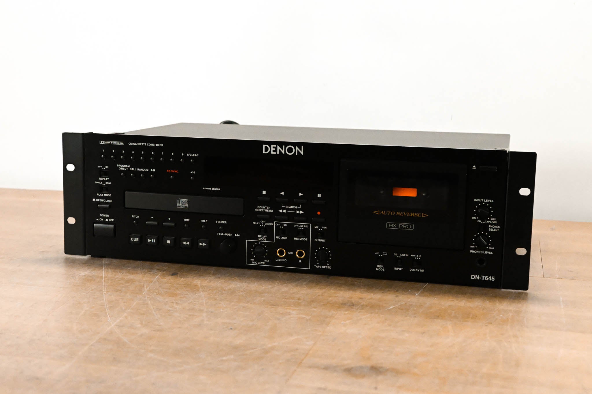 Denon DN-T645 Rackmounted CD/Cassette Combo