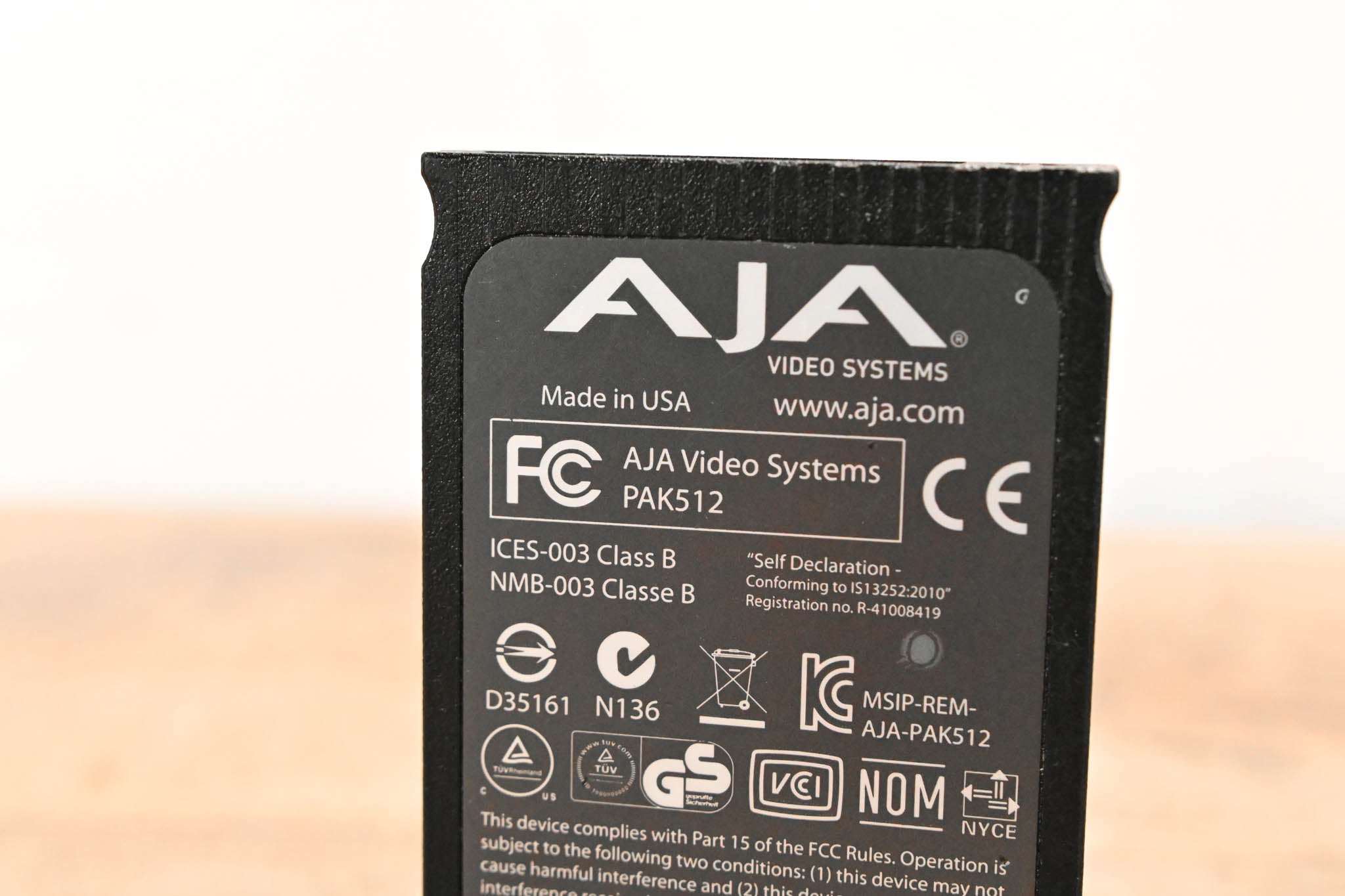 AJA PAK512 SSD Module for Ki Pro Systems