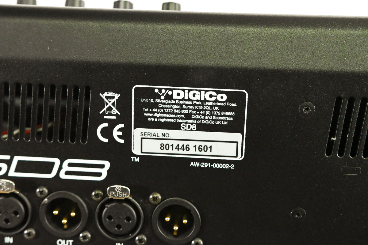 DiGiCo SD8 120-Channel Digital Mixing Console w/ Waves Card