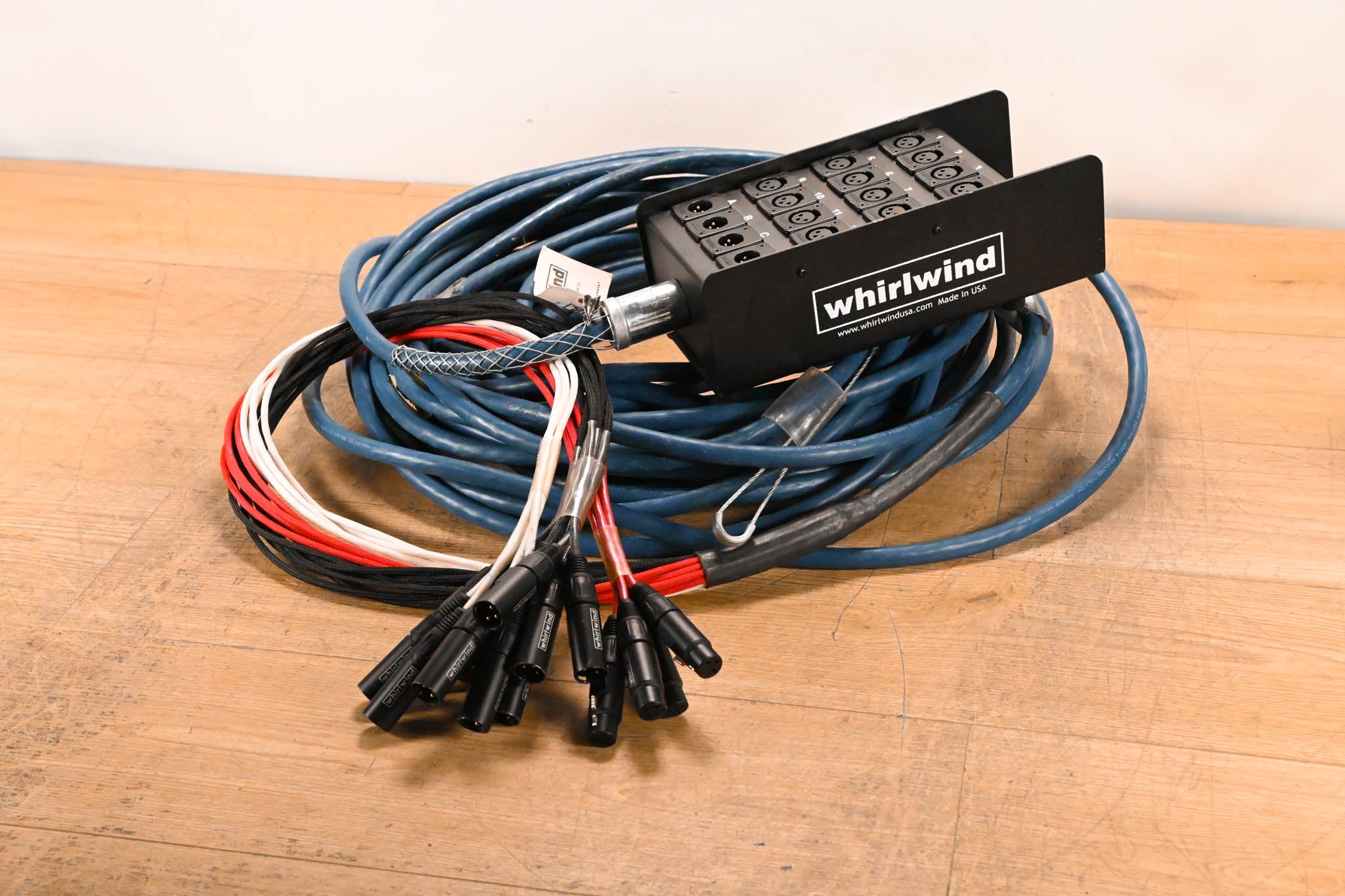 Whirlwind Medusa 12x4 XLR Stage Box to Fanout Snake - 100ft