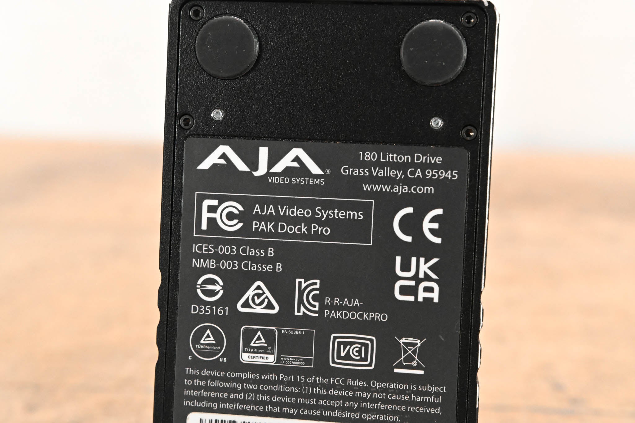 AJA PAK Dock Pro for Ki Pro Quad Pak SSDs