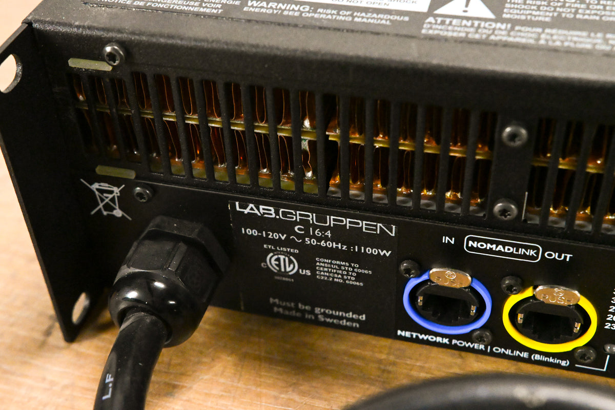 Lab Gruppen C 16:4 1600W Four-Channel Power Amplifier