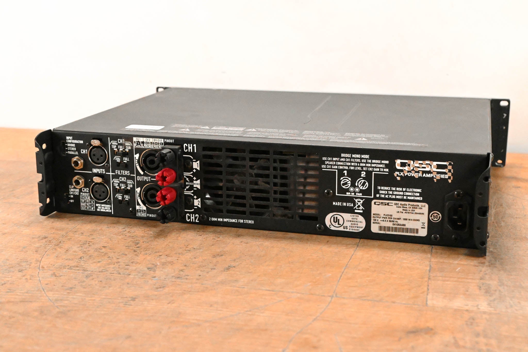 QSC PLX3102 2-Channel Power Amplifier
