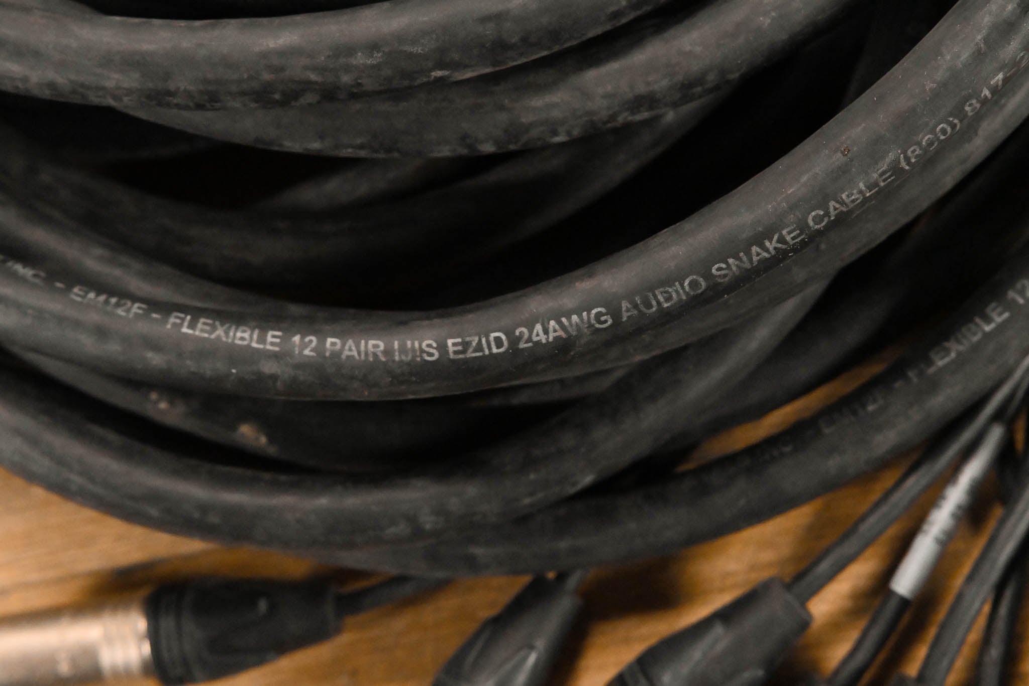 Unbranded DT-12 Female 37-Pin Connector to (12x)XLRM Cable - 75ft