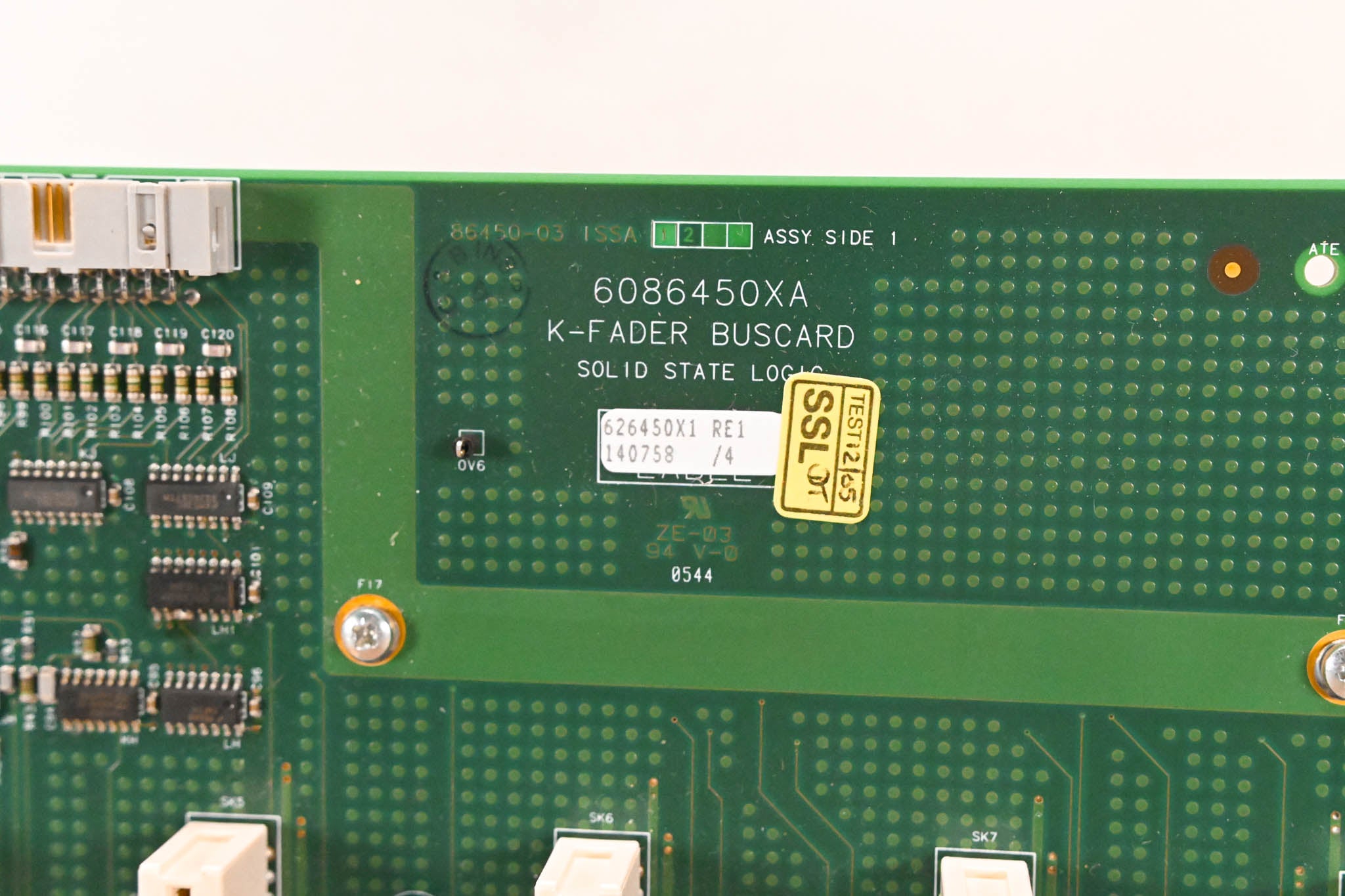 Solid State Logic SSL C300 HD K-Fader Buscard