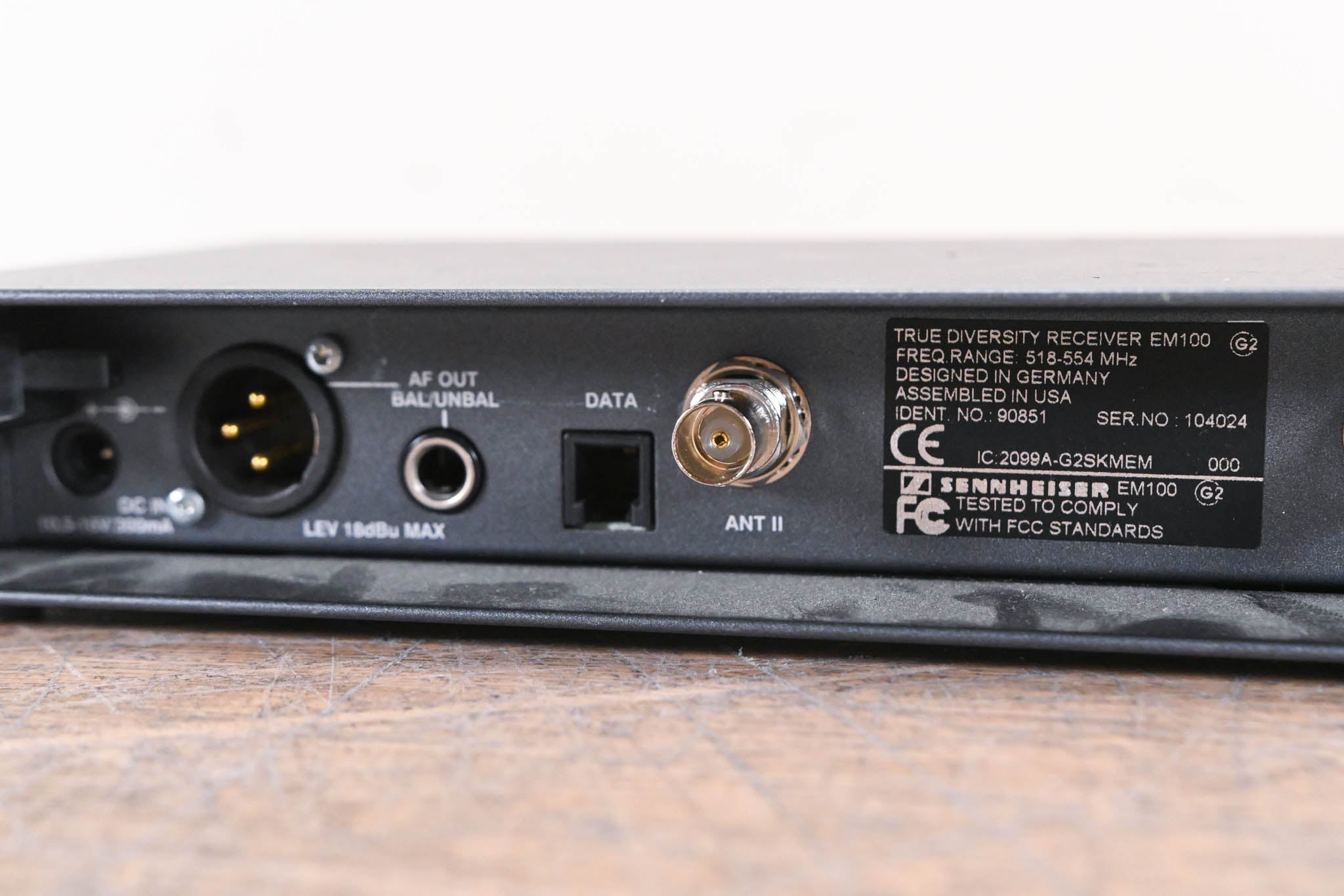 Sennheiser EM 100 G2 Wireless Receiver - 518-554 MHz (NO POWER SUPPLY)