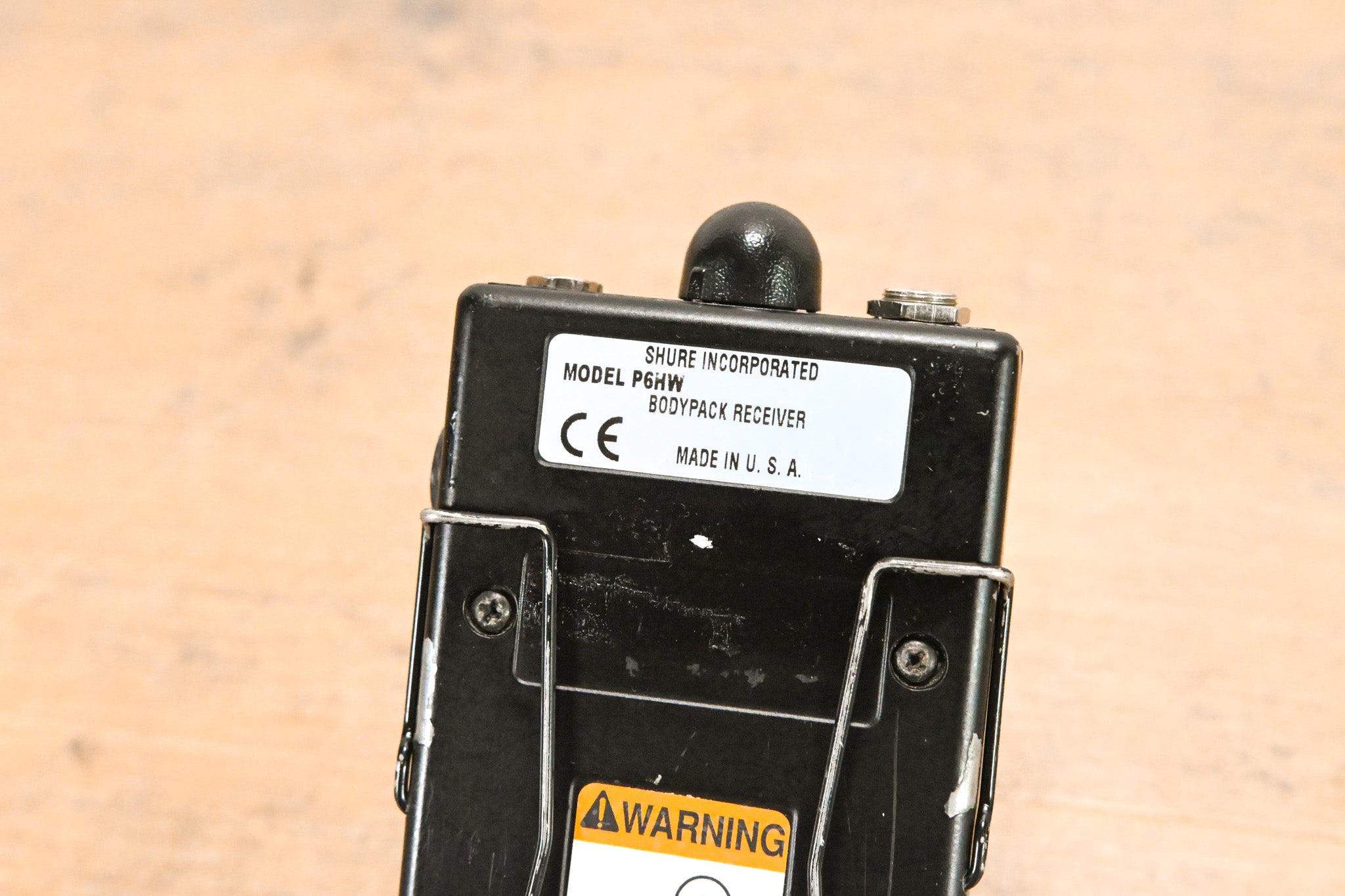 Shure P6HW Wired Bodypack Receiver