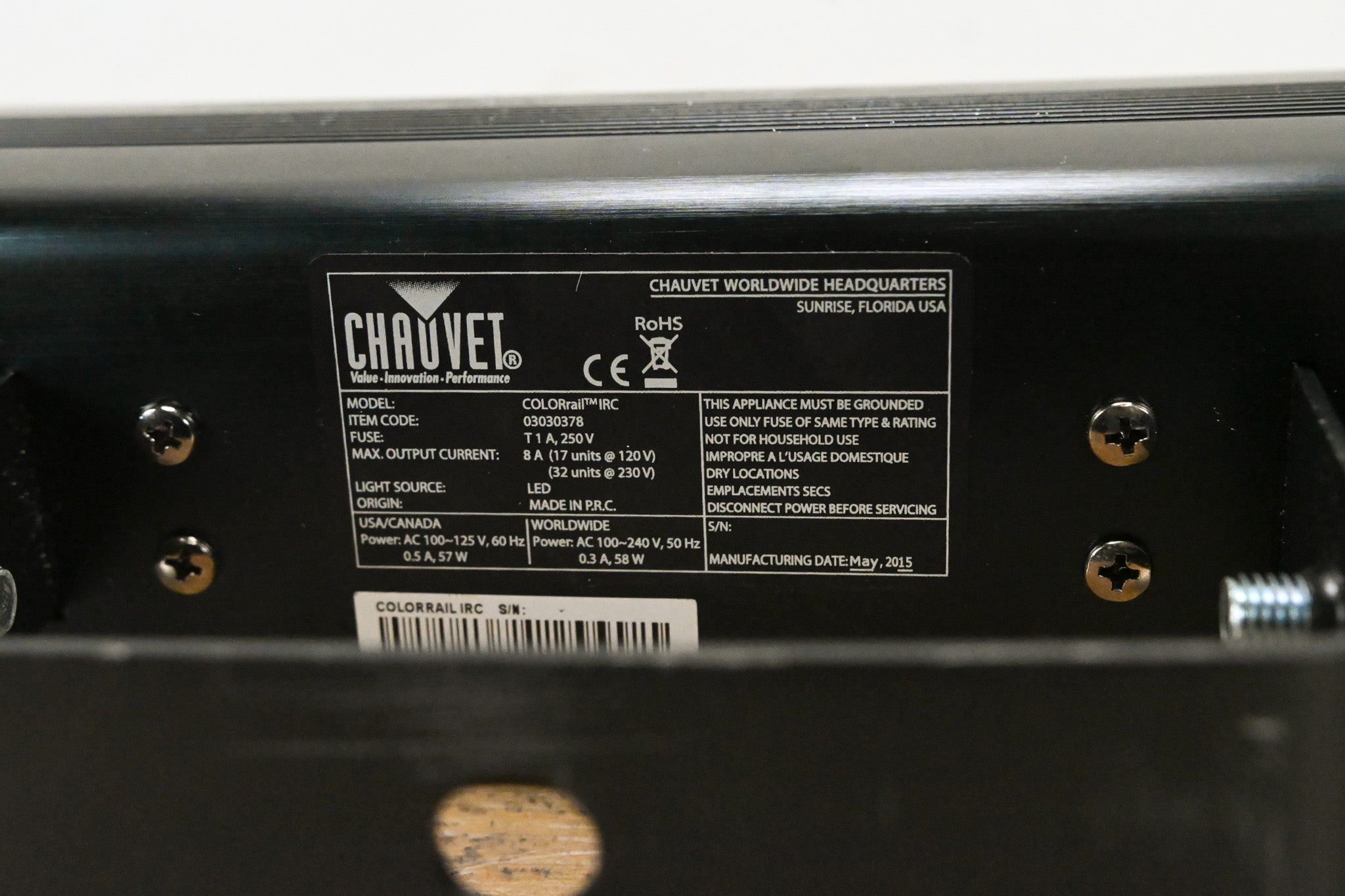 Chauvet COLORrail IRC 320x0.25W RGB LED Strip Light