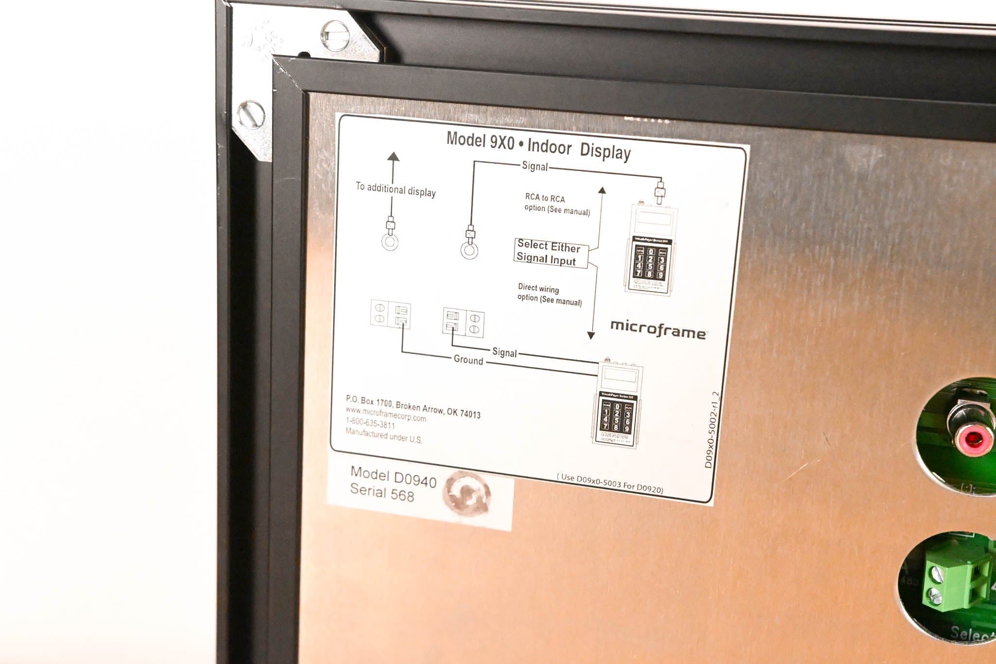 Microframe D0940 Model 940 4-Digit Visual Pager Display