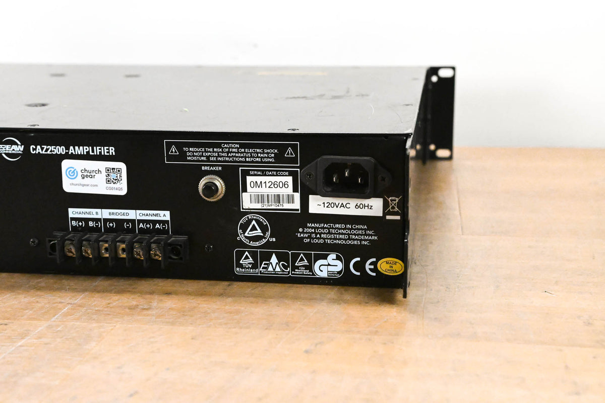 EAW CAZ2500 Stereo Power Amplifier