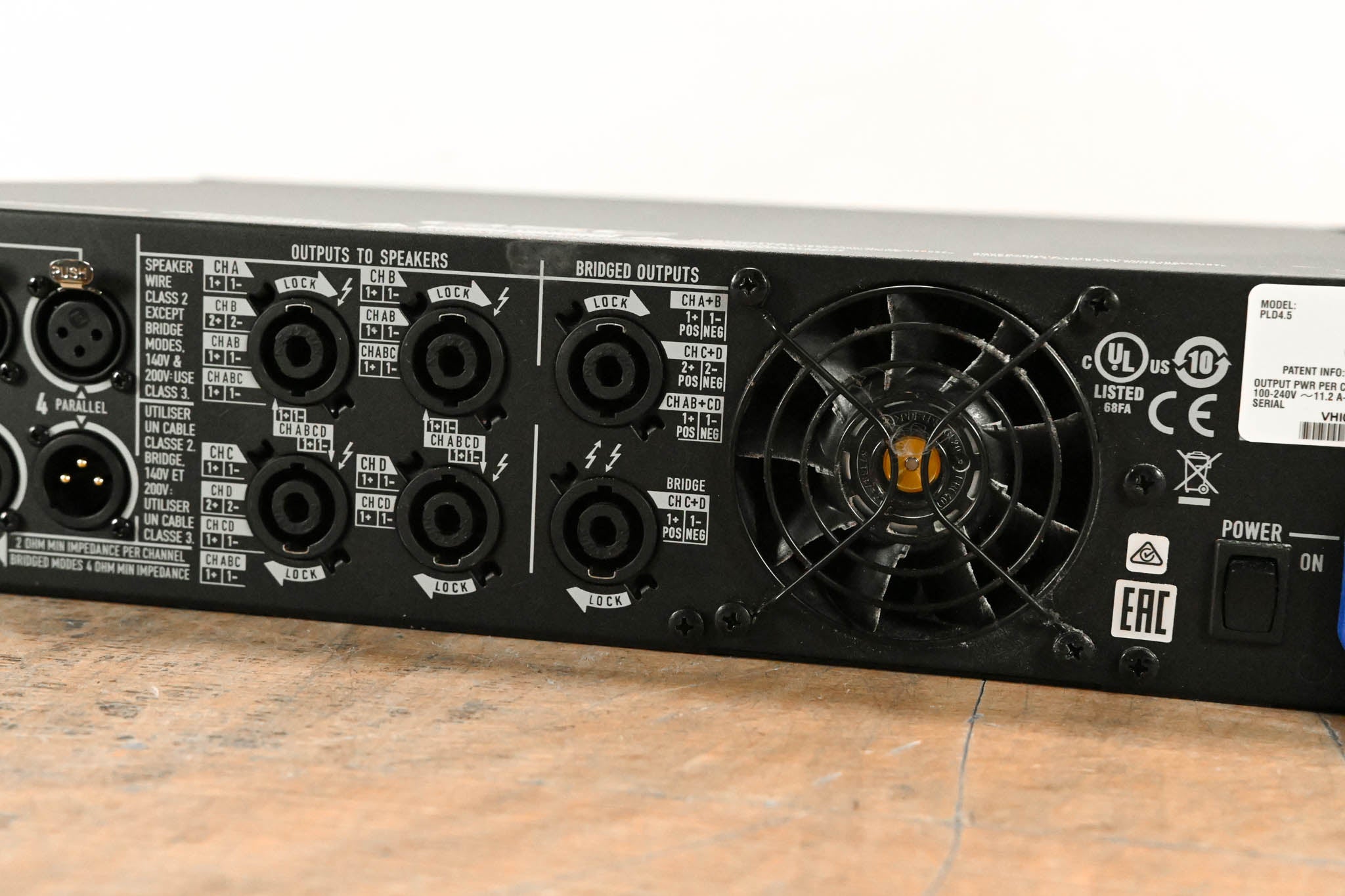 QSC PLD4.5 Four-Channel Power Amplifier with DSP