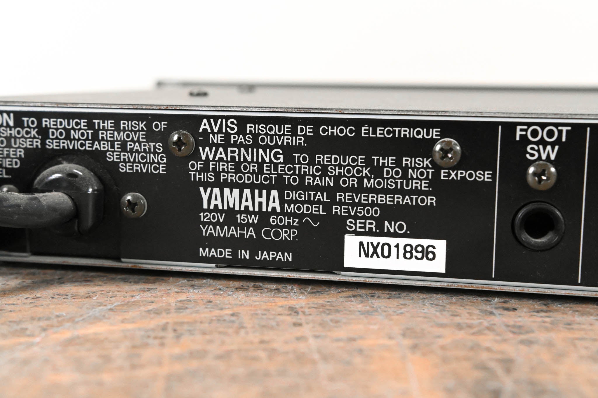 Yamaha REV500 Digital Reverberator