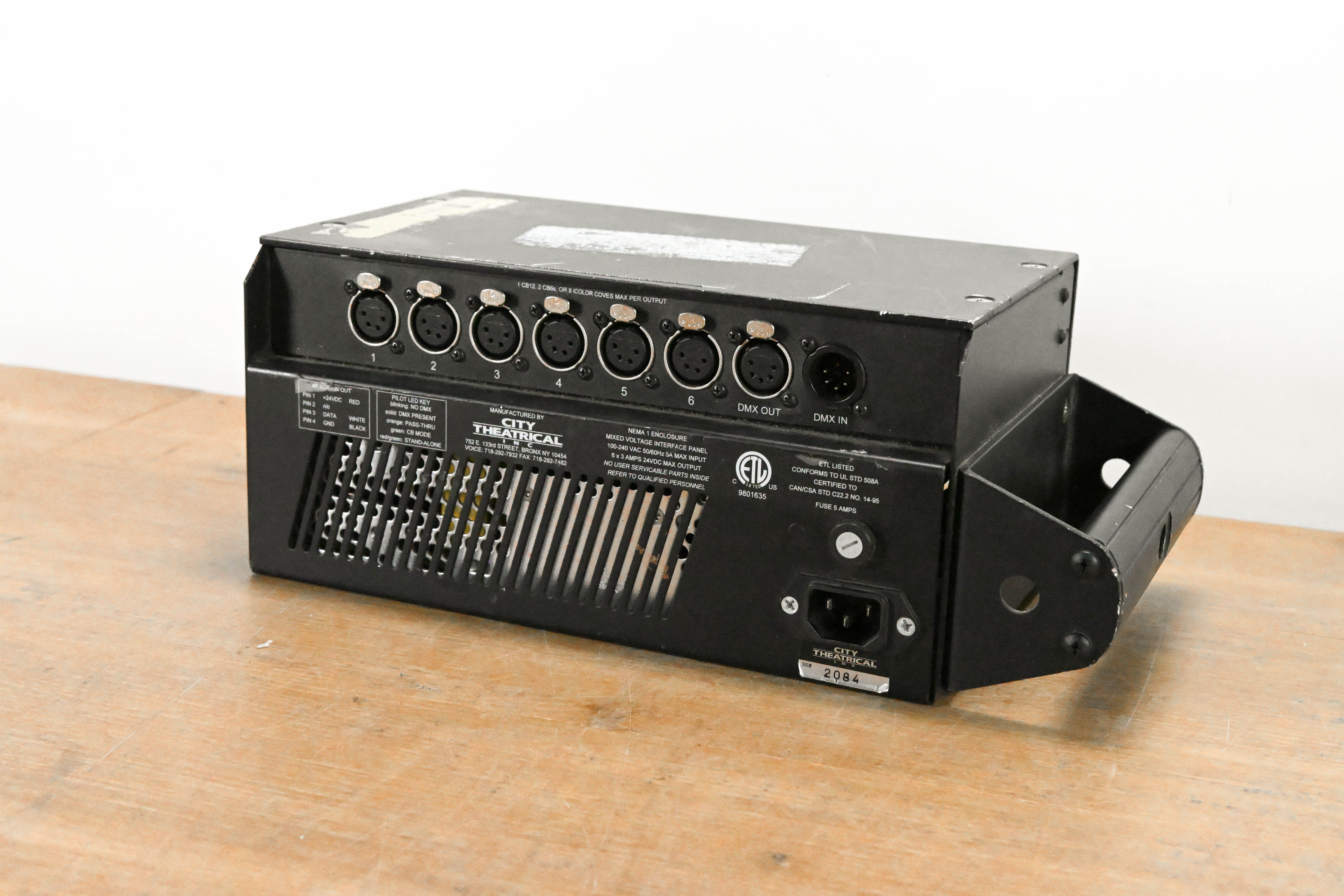 City Theatrical PDS-375-TR Touring ColorBlast Power/Data Supply