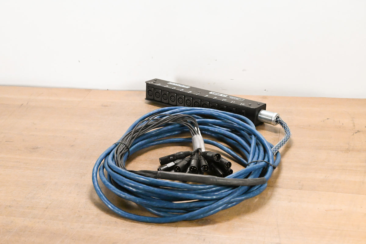 Whirlwind Medusa Mini 12 12-channel Low-Profile XLR Drop Snake - 50 ft