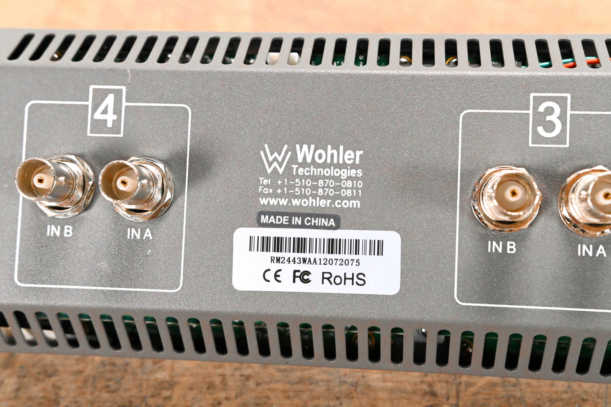 Wohler Technologies RM-2443W-2HD 4.3" Quad LCD Monitor (NO POWER SUPPLY)