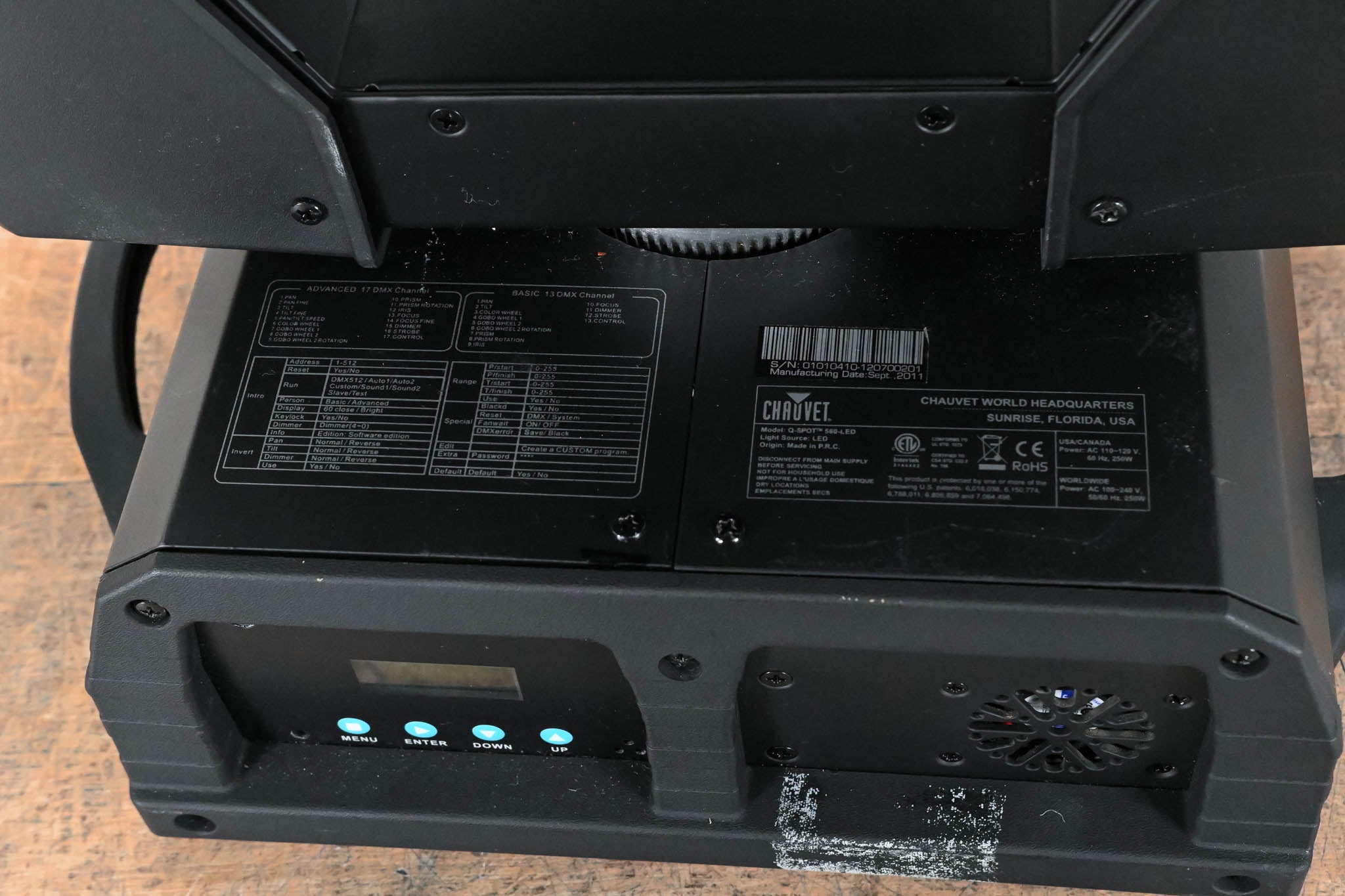 Chauvet Q-Spot 560-LED 3 x 60W LED Moving Yoke Fixture