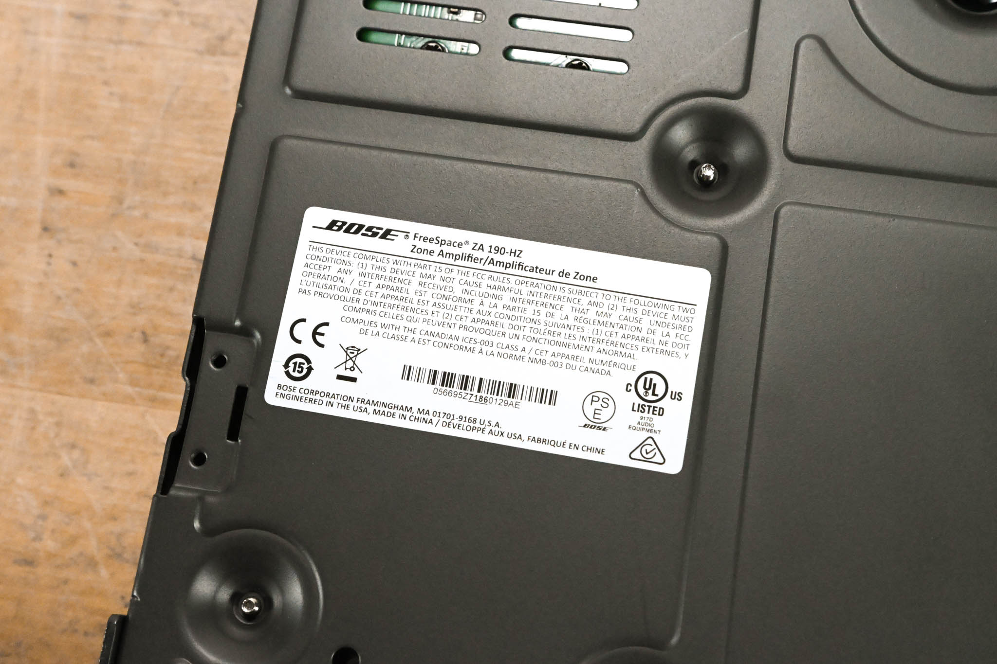 Bose FreeSpace ZA 190-HZ Zone Amplifier
