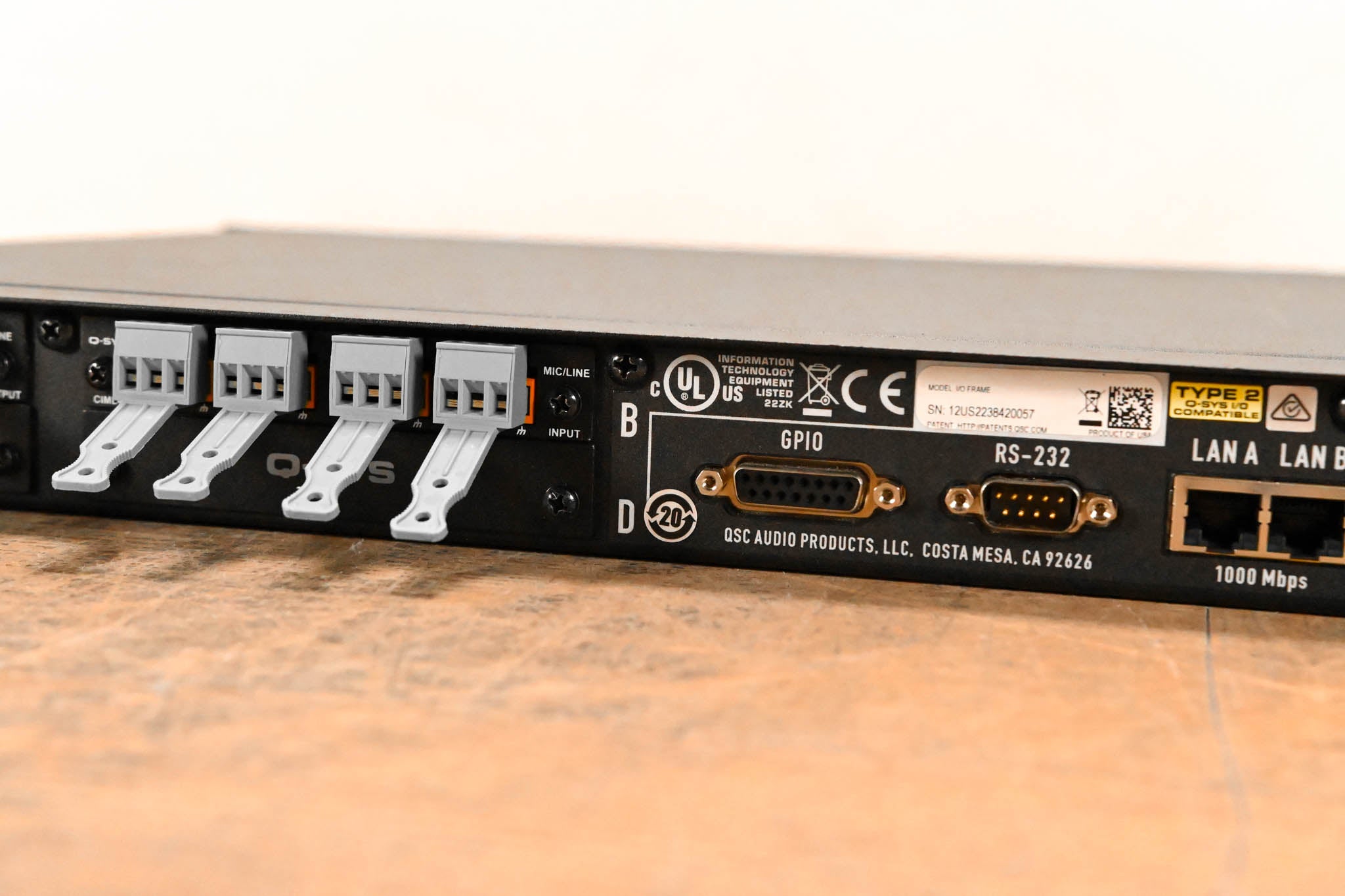 QSC Q-SYS I/O Frame Type 2