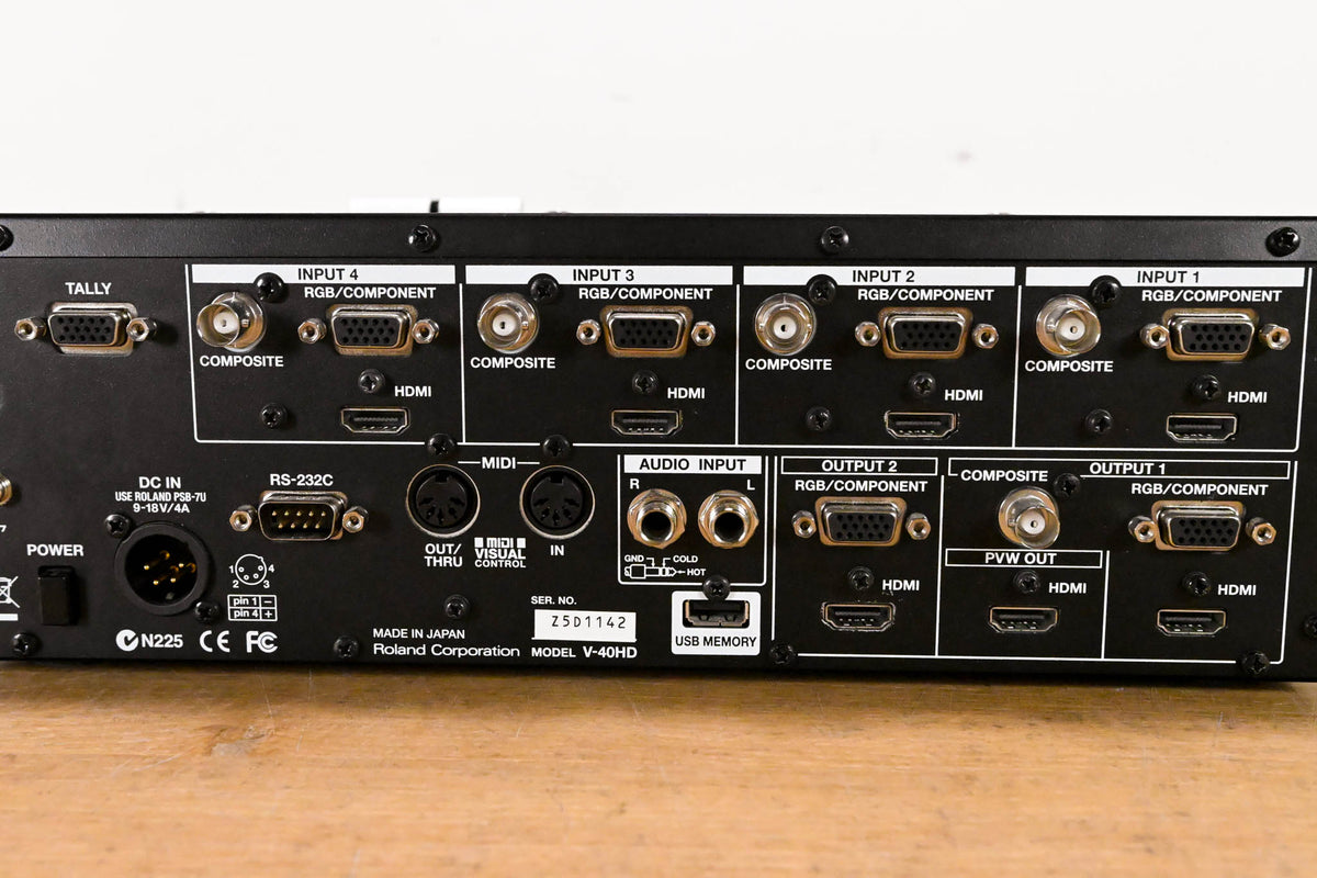 Roland V-40HD Multi-Format Video Switcher (NO POWER SUPPLY)