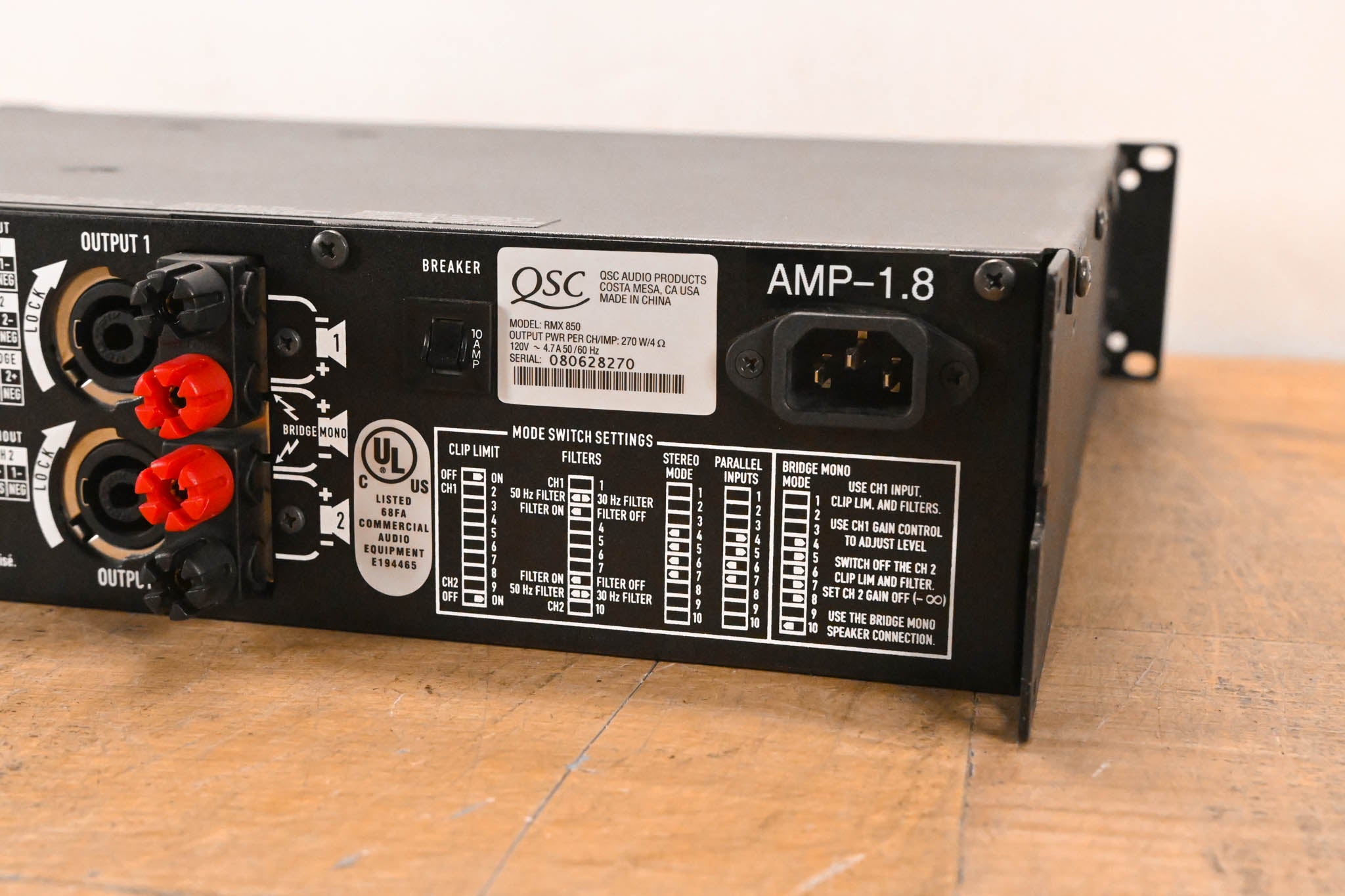 QSC RMX850 2-Channel Power Amplifier