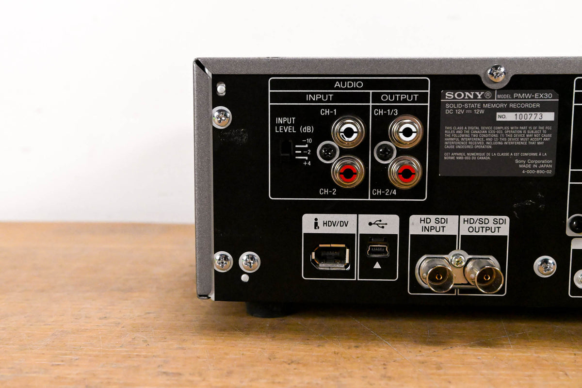Sony PMW-EX30 XDCAM EX Recording Deck (NO POWER SUPPLY)
