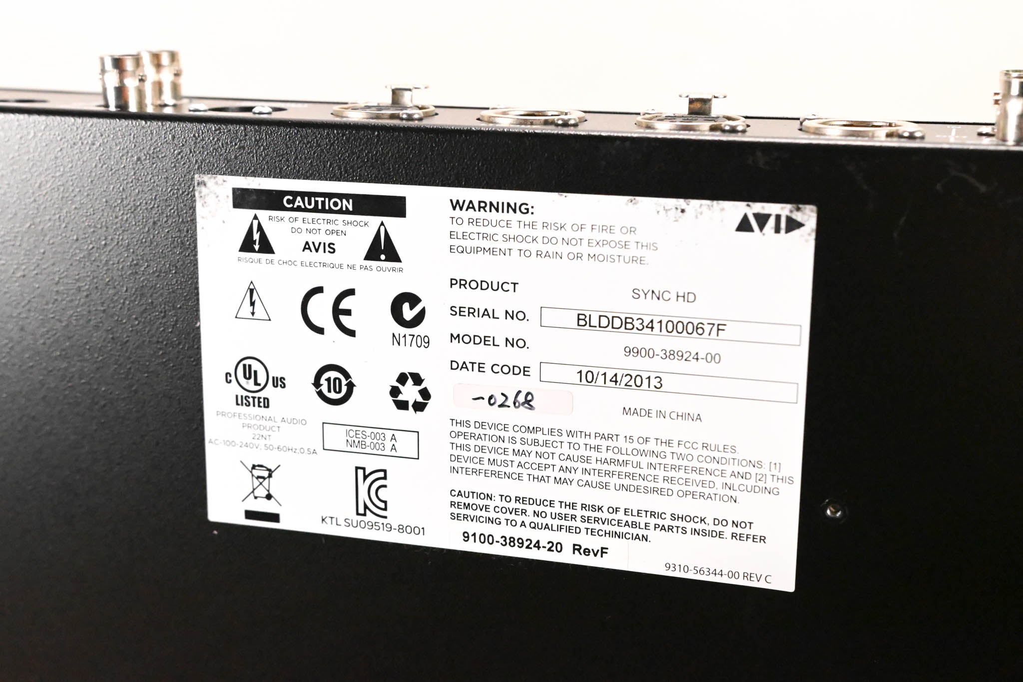 AVID SYNC HD Master Clock