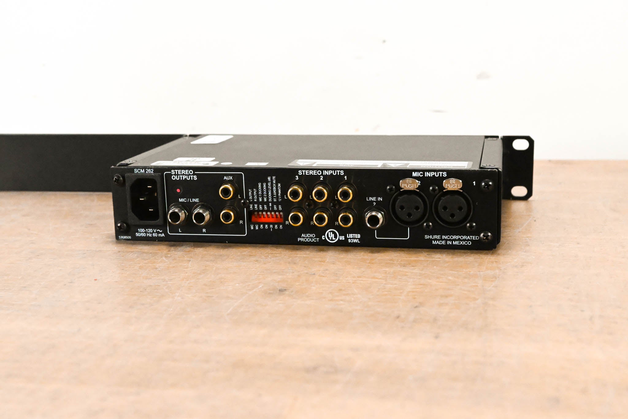 Shure SCM262 Stereo Microphone Mixer
