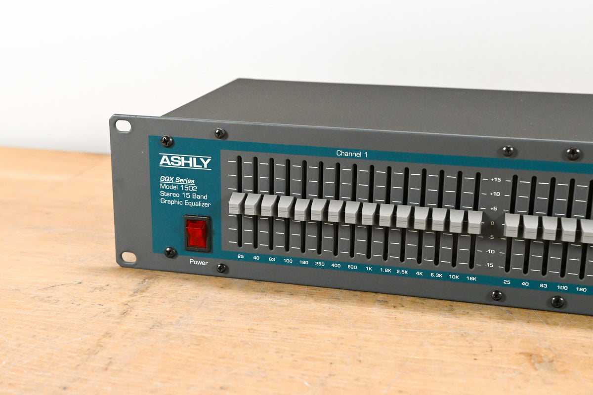Ashly GQX-1502 Dual-Channel 15-Band Graphic Equalizer