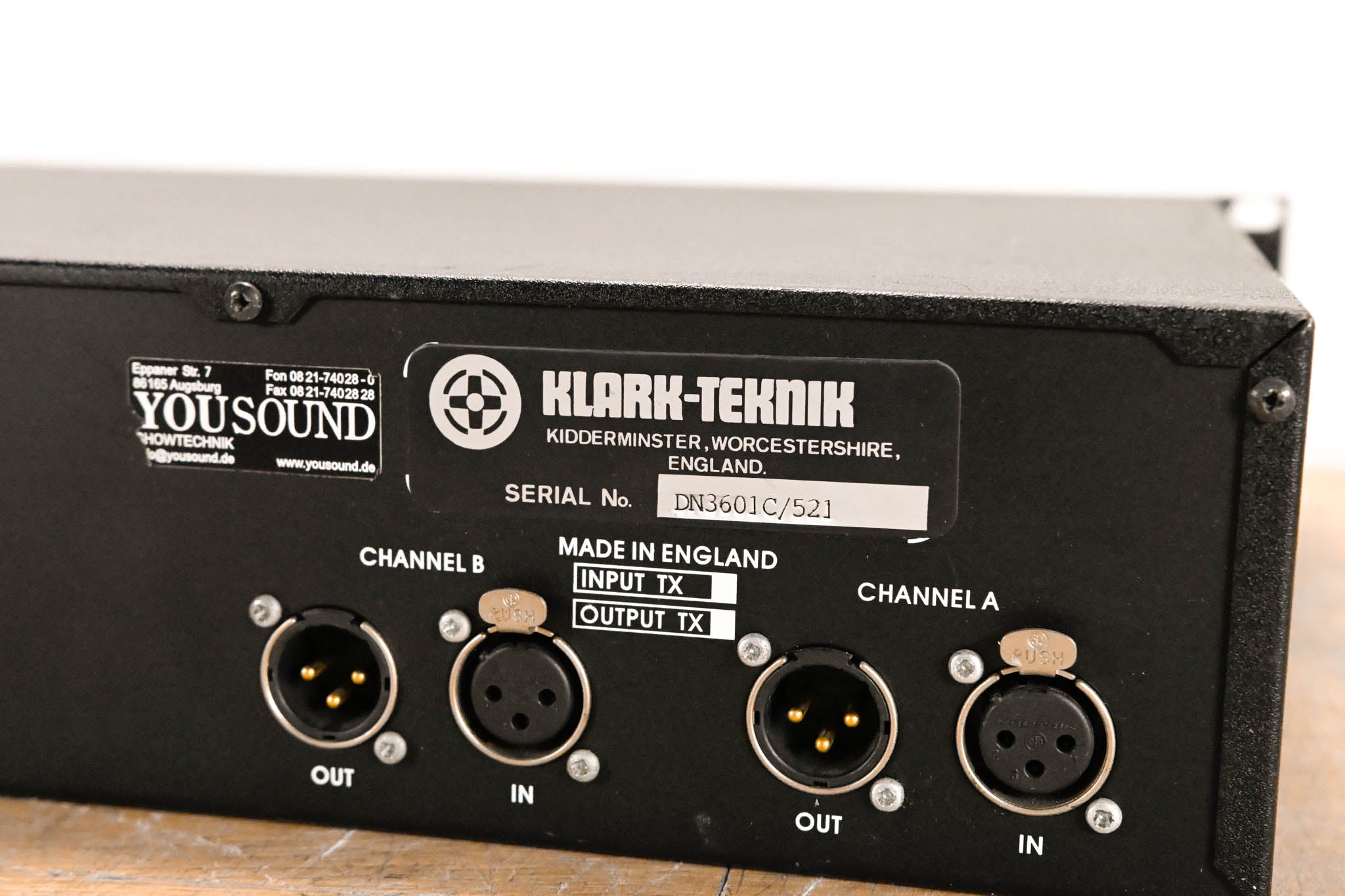 Klark Teknik DN3601 Programmable Slave Graphic Equalizer