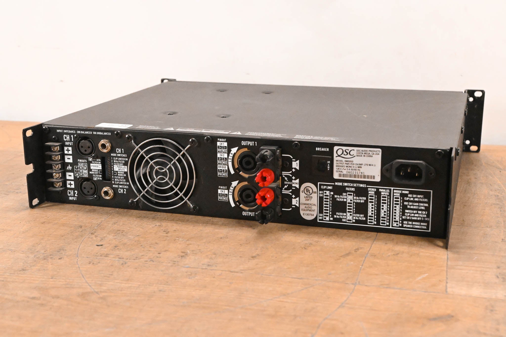QSC RMX850 2-Channel Power Amplifier