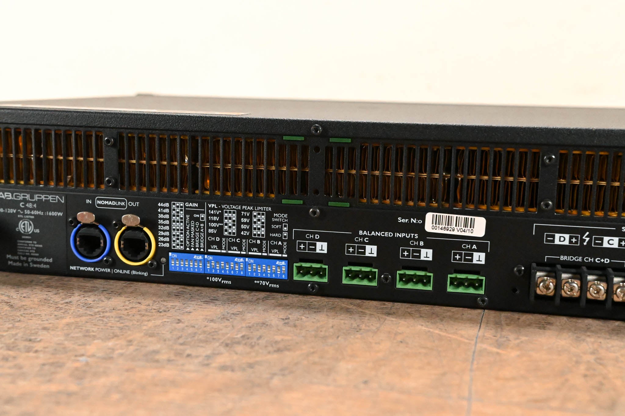 Lab Gruppen C 48:4 4800W 4-Channel Power Amplifier