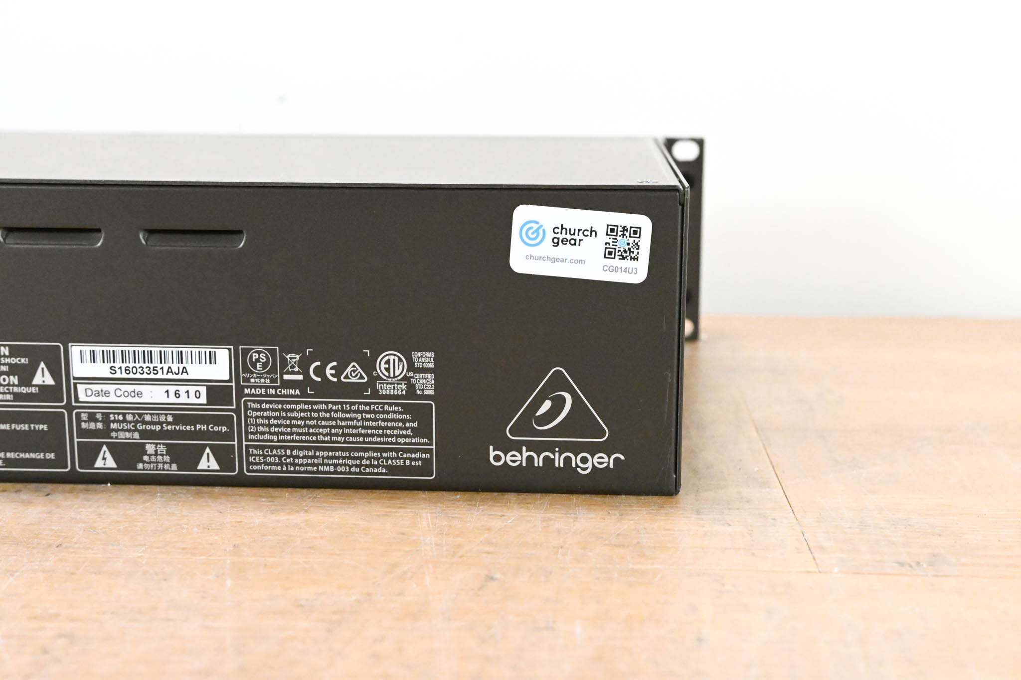 Behringer S16 16 x 8 Digital Stage Box