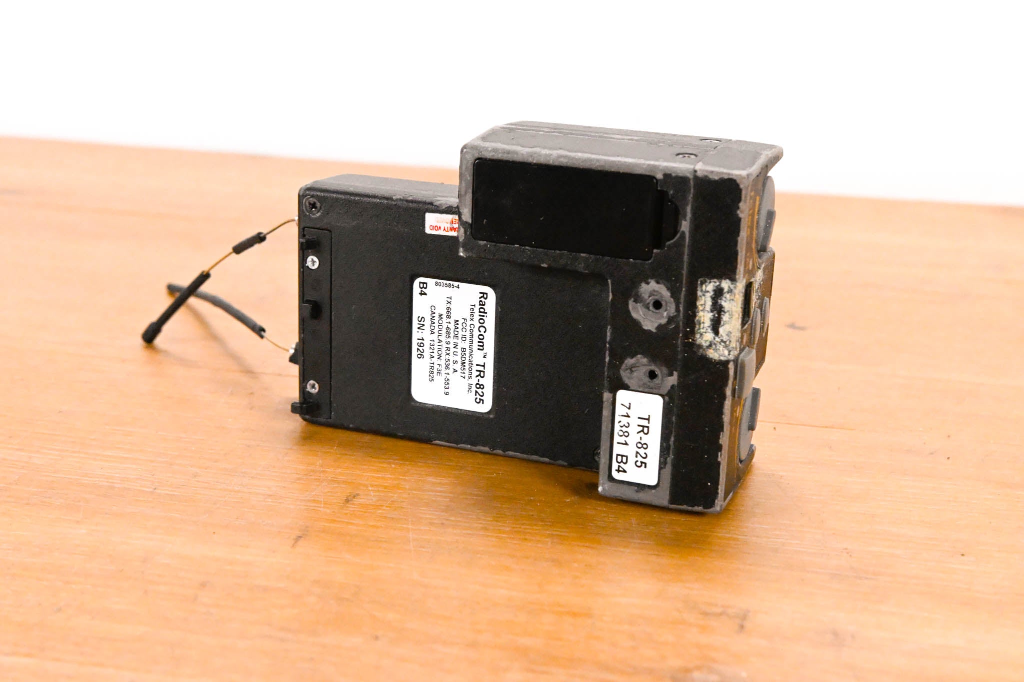 Telex RadioCom TR-825 2-Channel Binaural UHF Transceiver