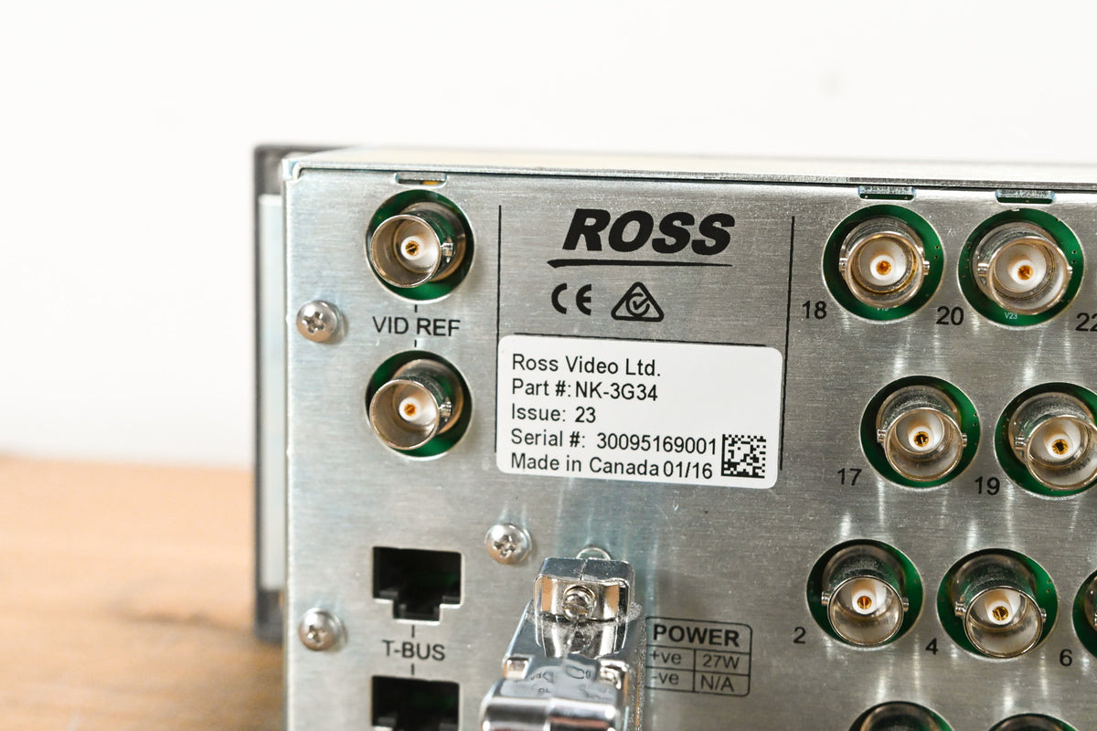 Ross NK-3G34 34 × 34 3G/HD/SD SDI Utility Router