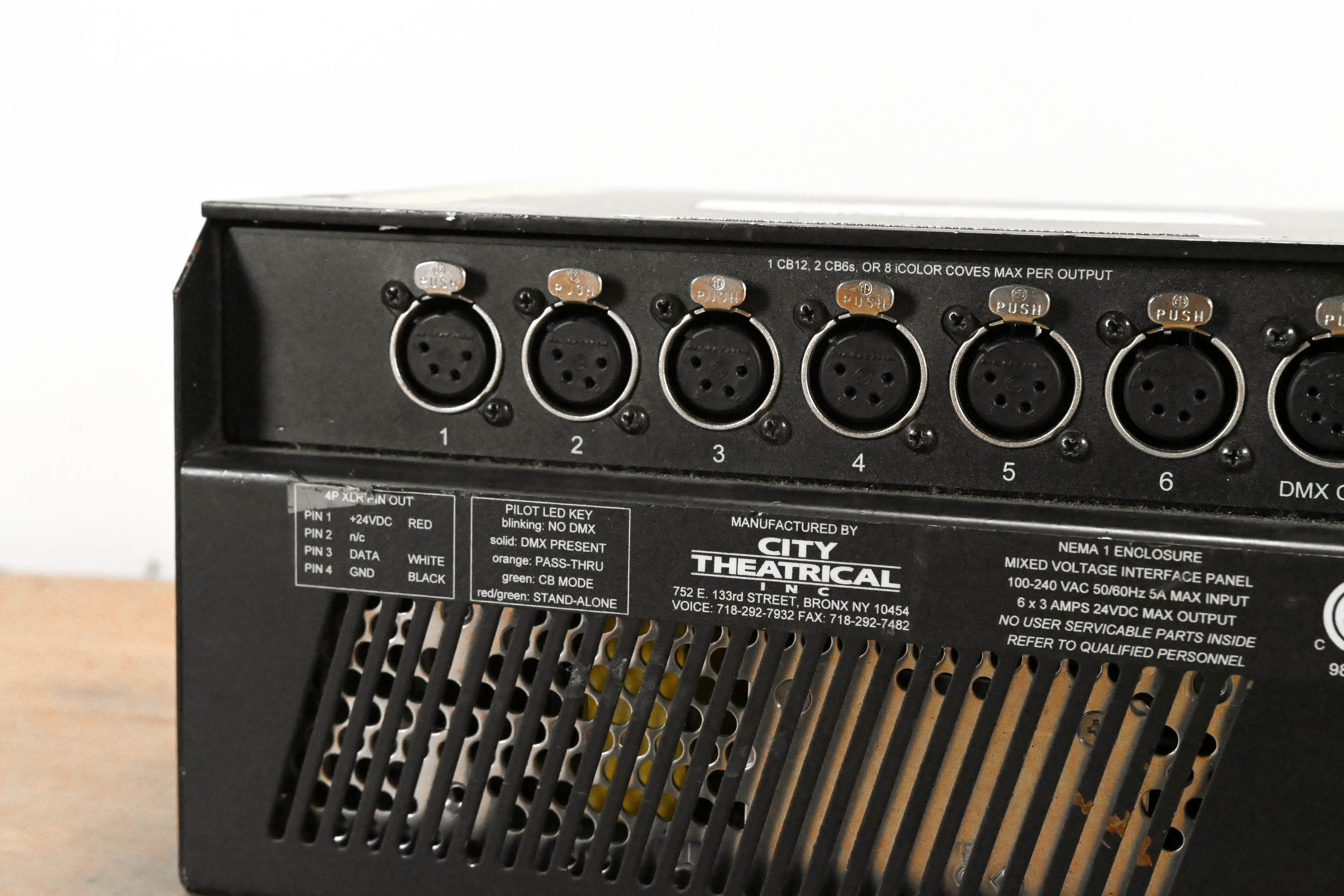 City Theatrical PDS-375-TR Touring ColorBlast Power/Data Supply
