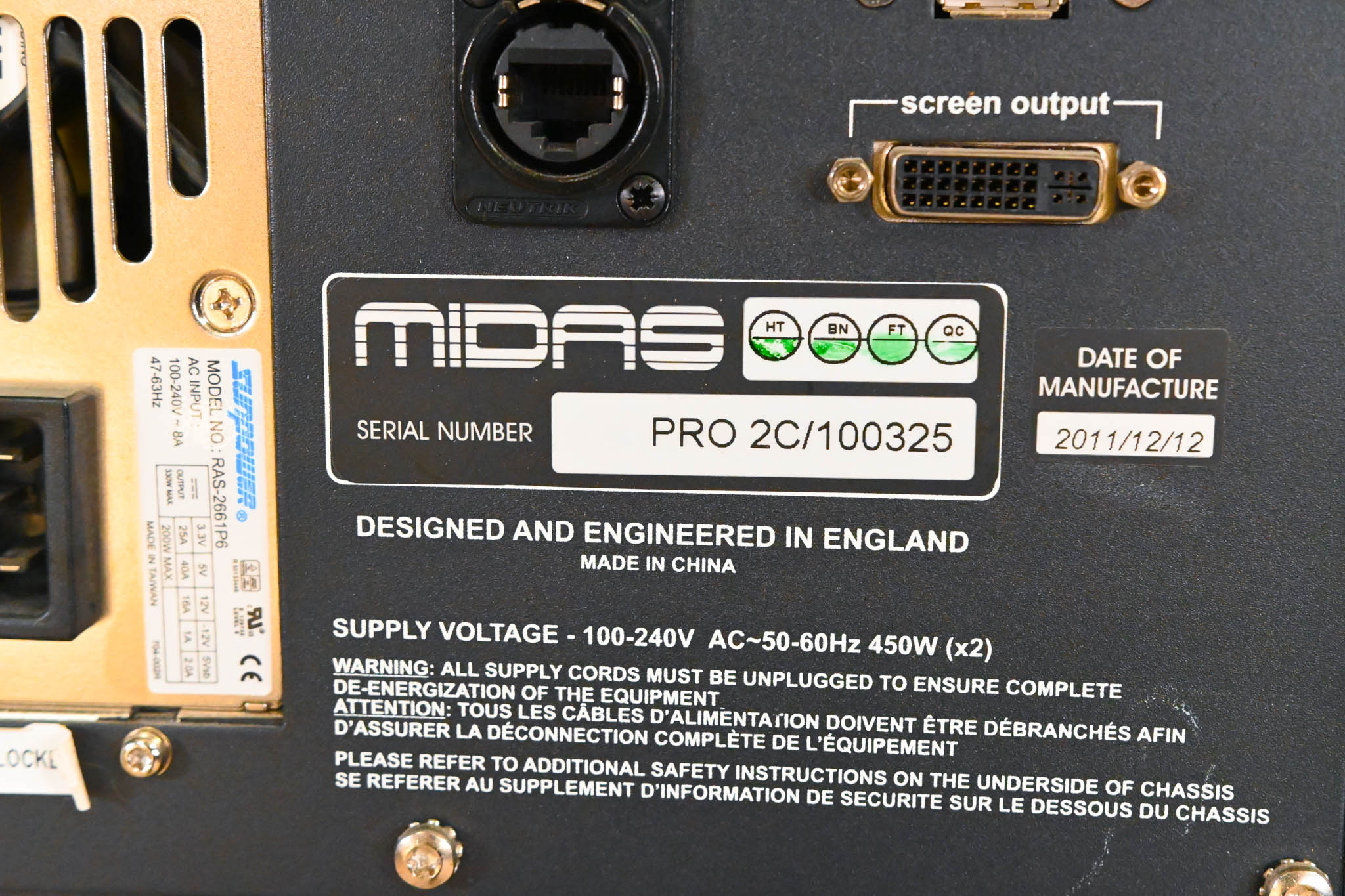 Midas PRO2C Live Digital Audio Mixing Console