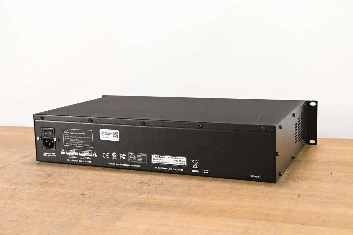 Soundcraft Mini Stagebox 16R Cat 5 16-CH Digital Stage Box w/ MADI Card