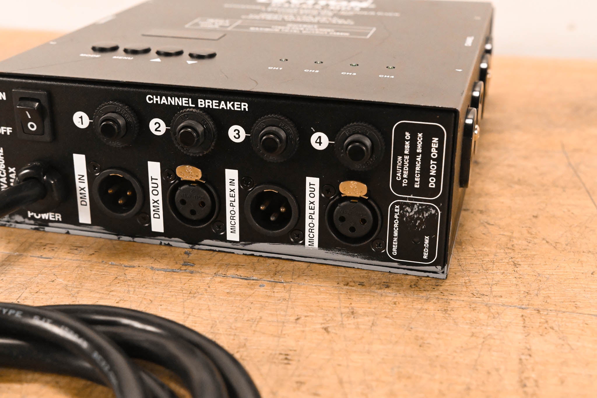 Leviton D4DMX-MD3 4-Channel Programmable Dimmer Pack