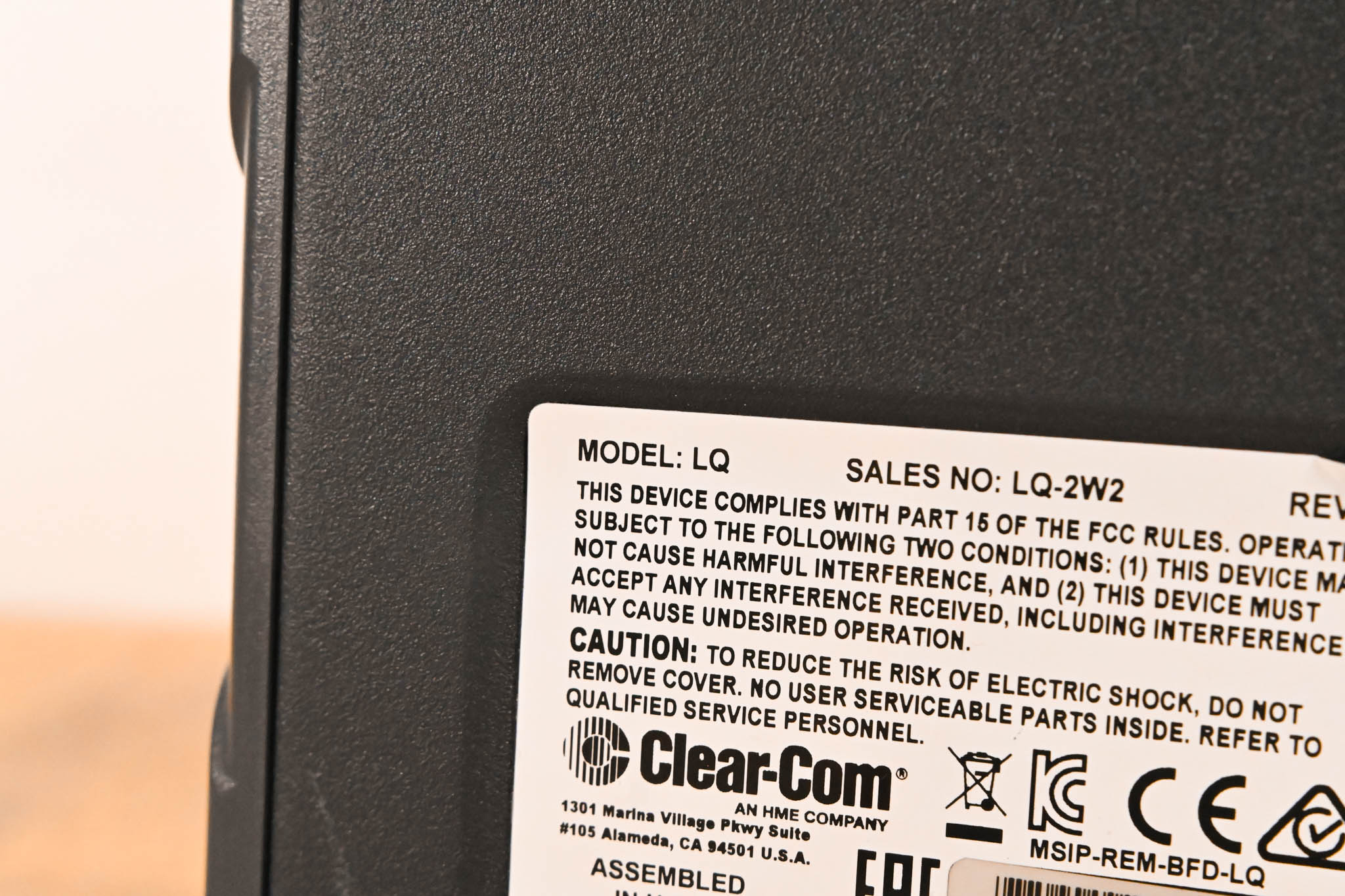 Clear-Com LQ-2W2 Compact 2-Port Partyline IP Interface (NO POWER SUPPLY)