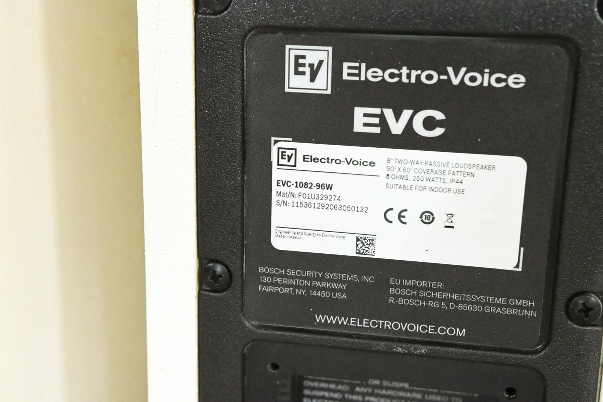 Electro-Voice (EV) EVC-1082-96W 8" Two-Way Passive Loudspeaker (PAIR)