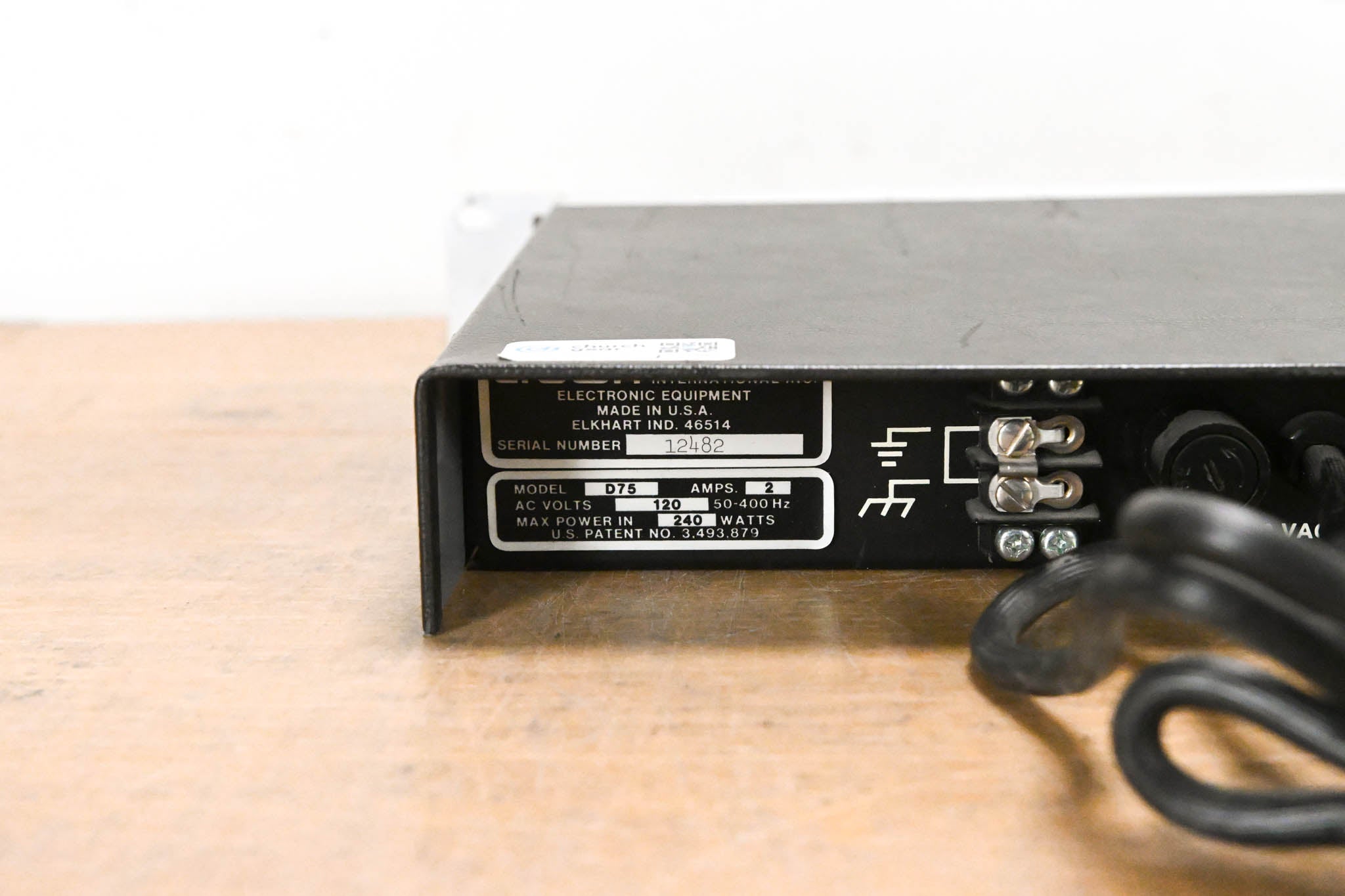 Crown D-75 2-Channel Power Amplifier