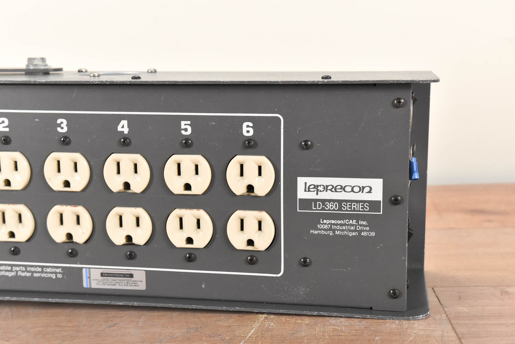 Leprecon LD-360-DMX-HP 6-Channel Edison DMX Dimmer Pack