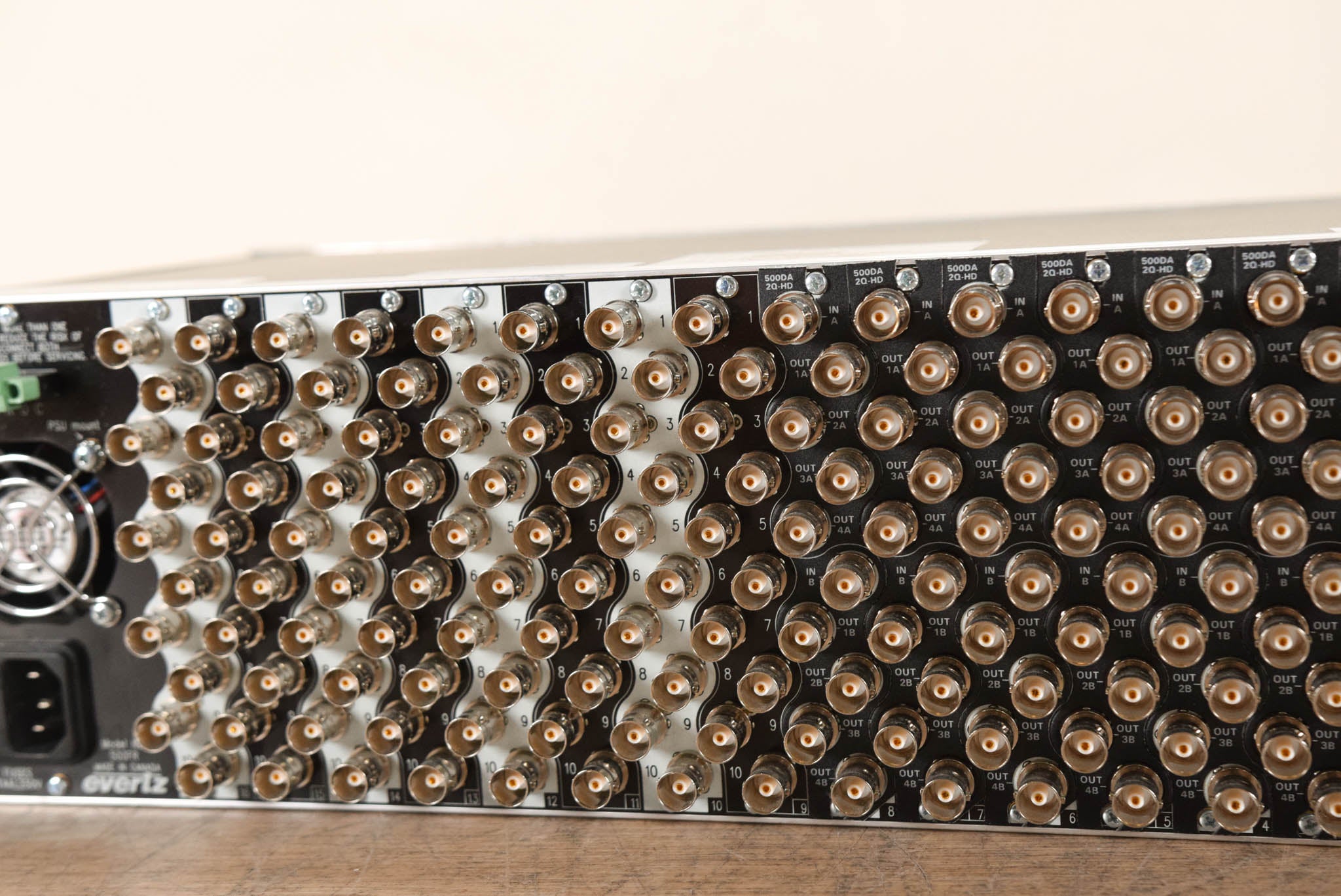 Evertz 500FR Compact High Density Video Distribution Frame with