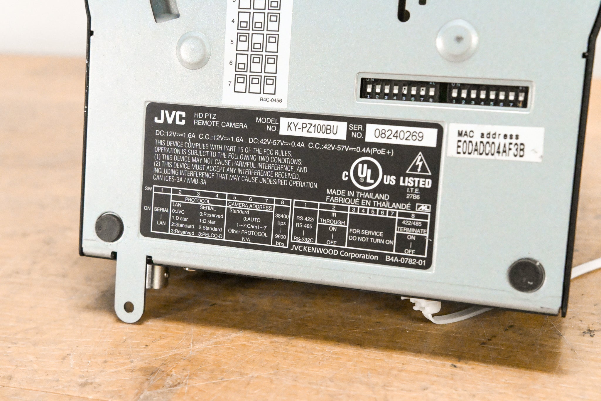 JVC KY-PZ100BU Robotic PTZ Network Video Production Camera (NO PSU)