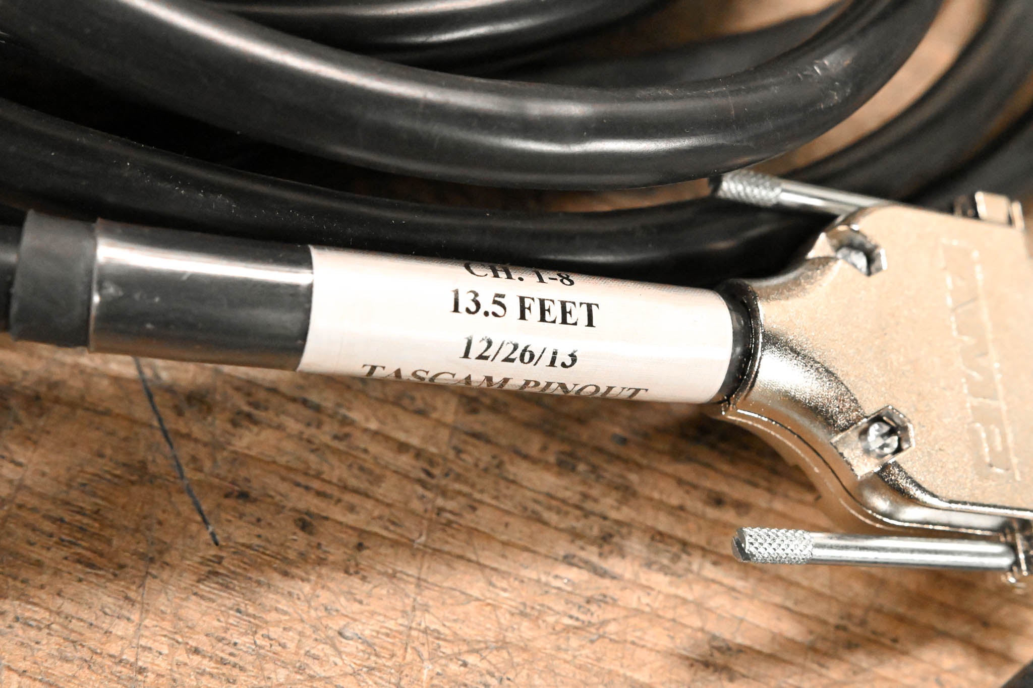Unbranded DB25IM to (2)DB25IM TASCAM Pinout - 13.5' (Pack of 3)