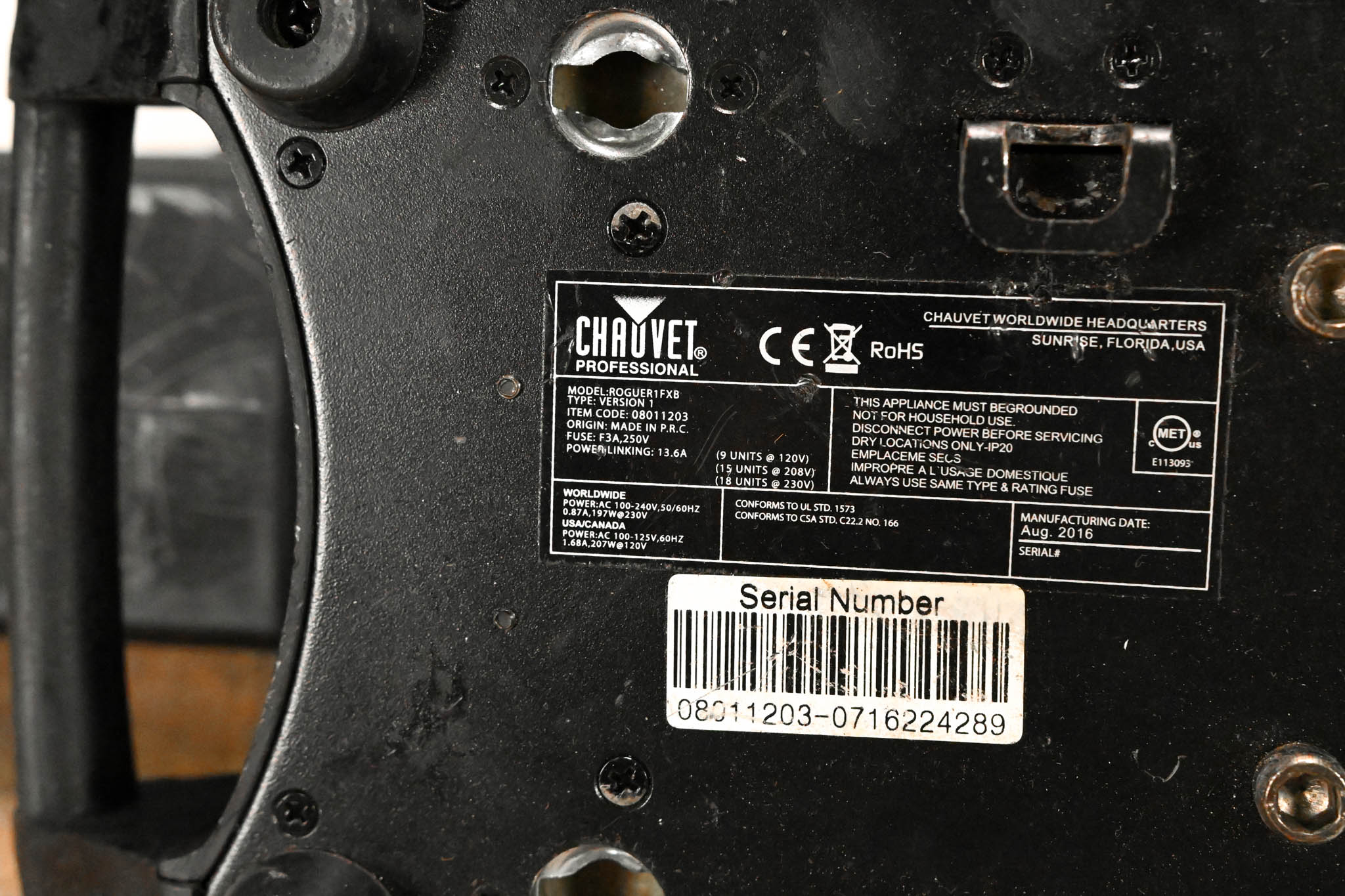 Chauvet Rogue R1 FX-B Multi-Beam Moving Light