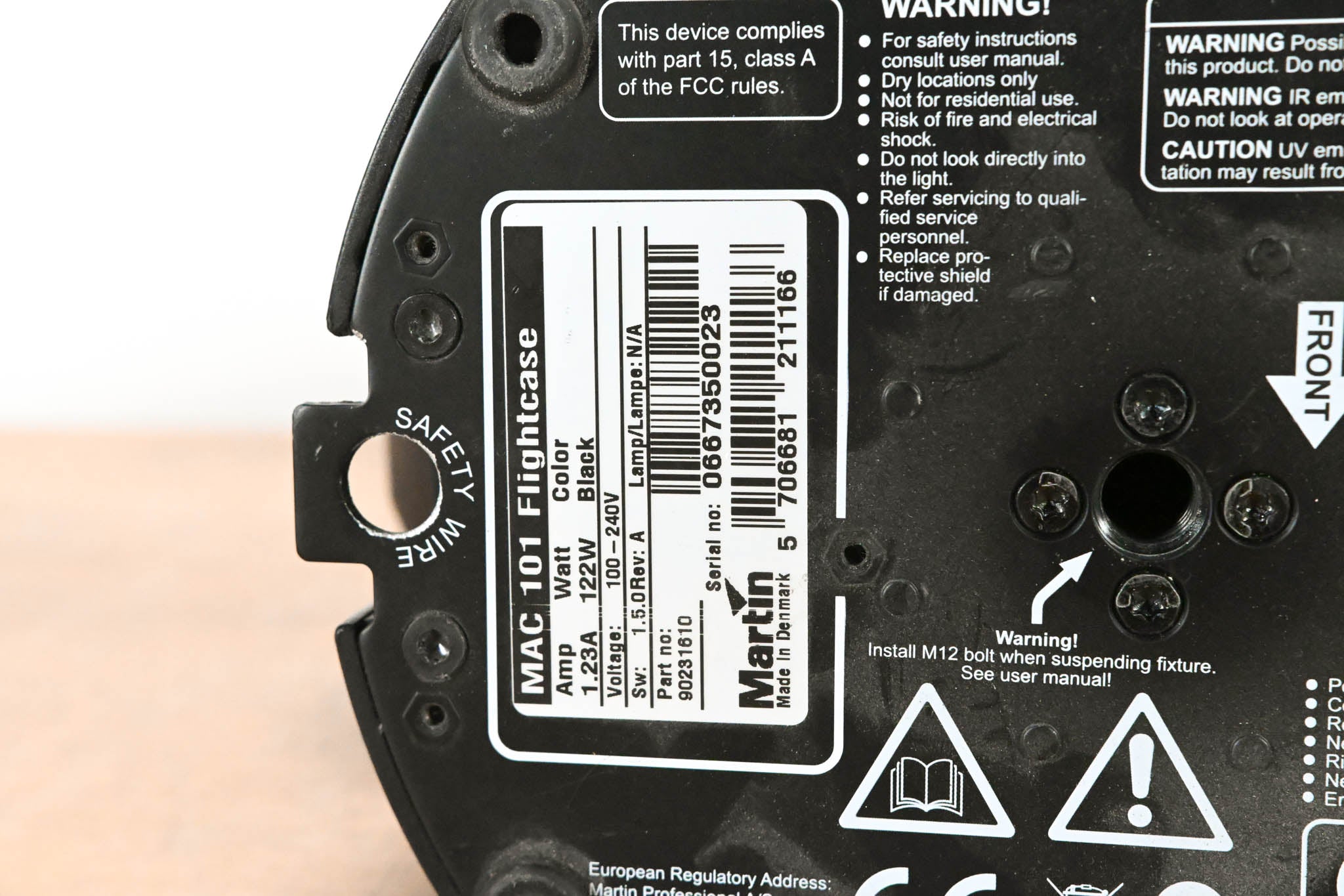Martin Lighting MAC 101 Moving Head Wash Light